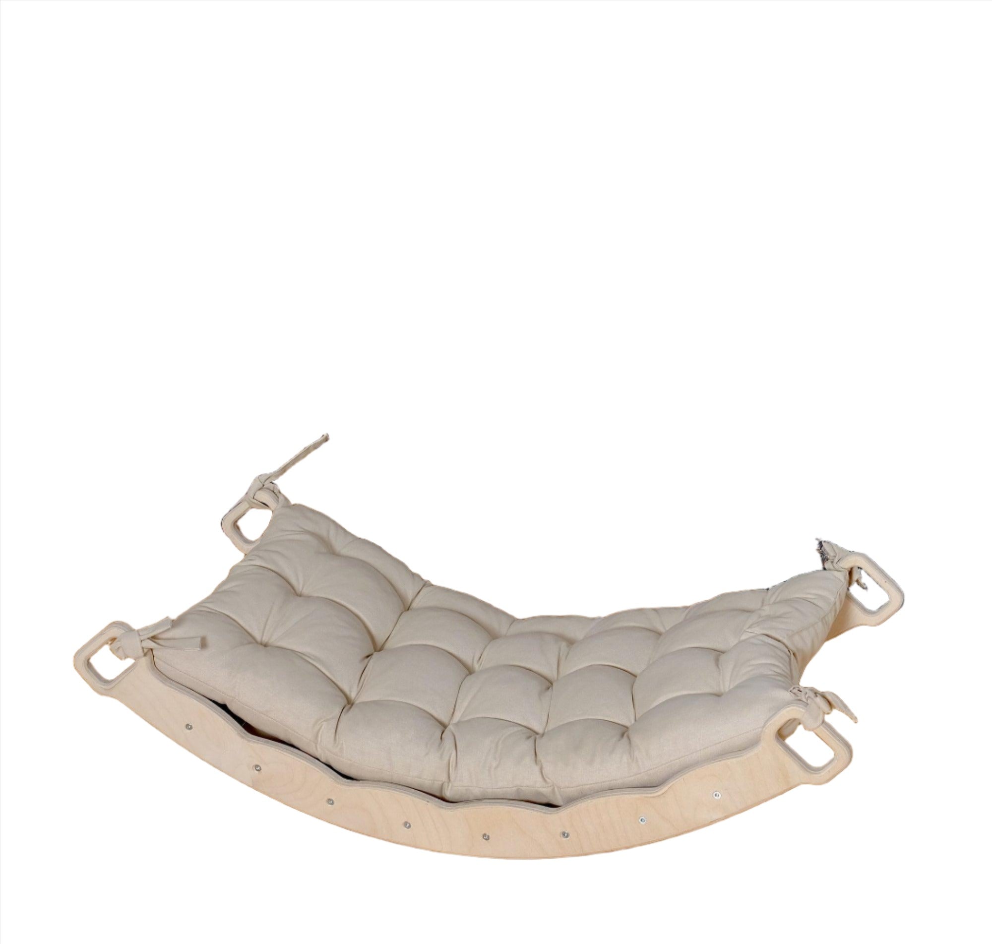 Xl Wooden Balance Board For Toddlers Montessori Balance Toy With Pillow