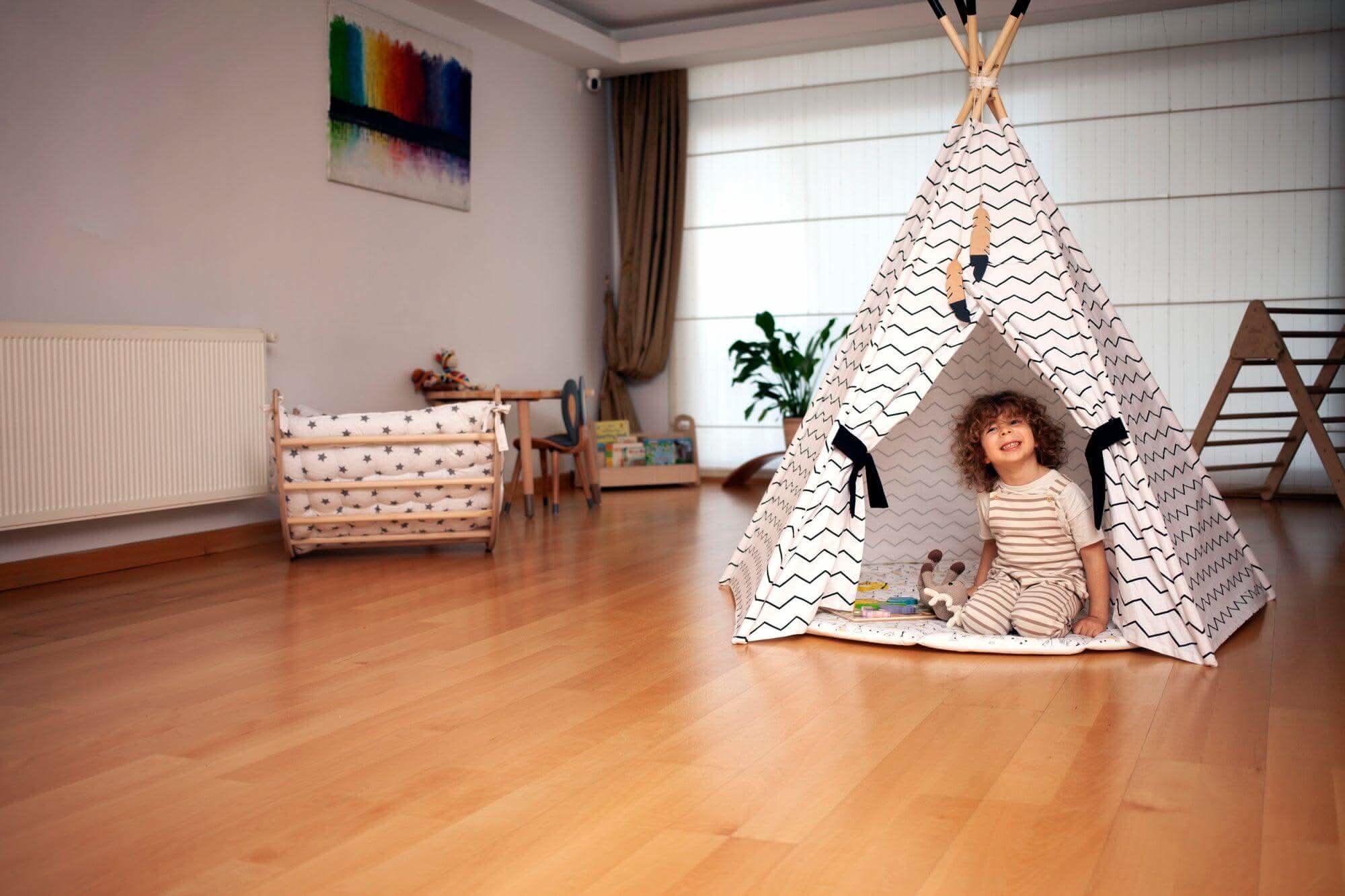 Xl Teepee Tent And Play Mat Set