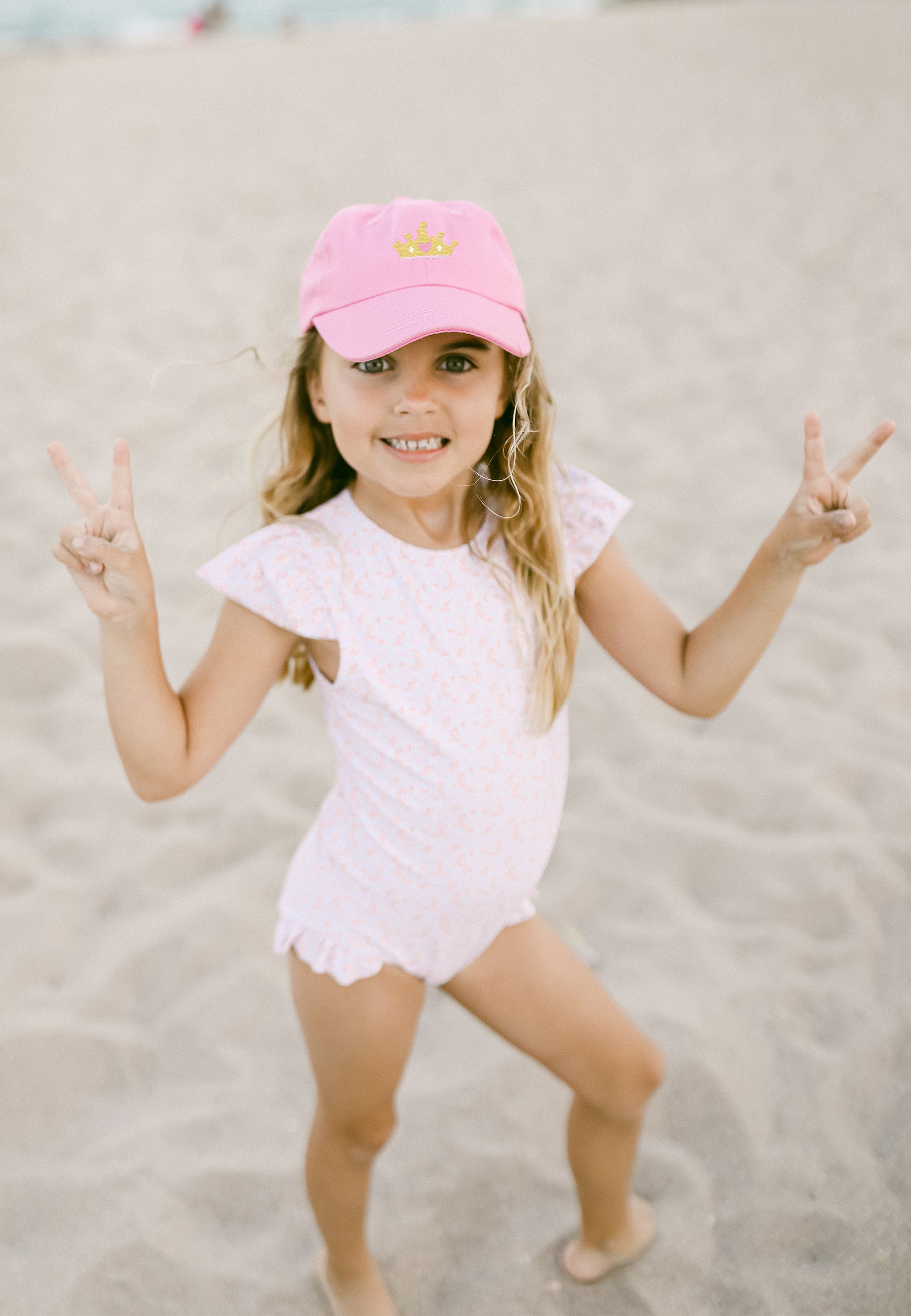 Princess Crown Bow Baseball Hat (girls)