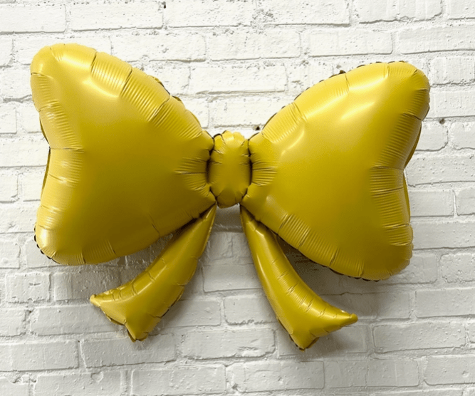 Yellow Bow Balloon – 40" Foil