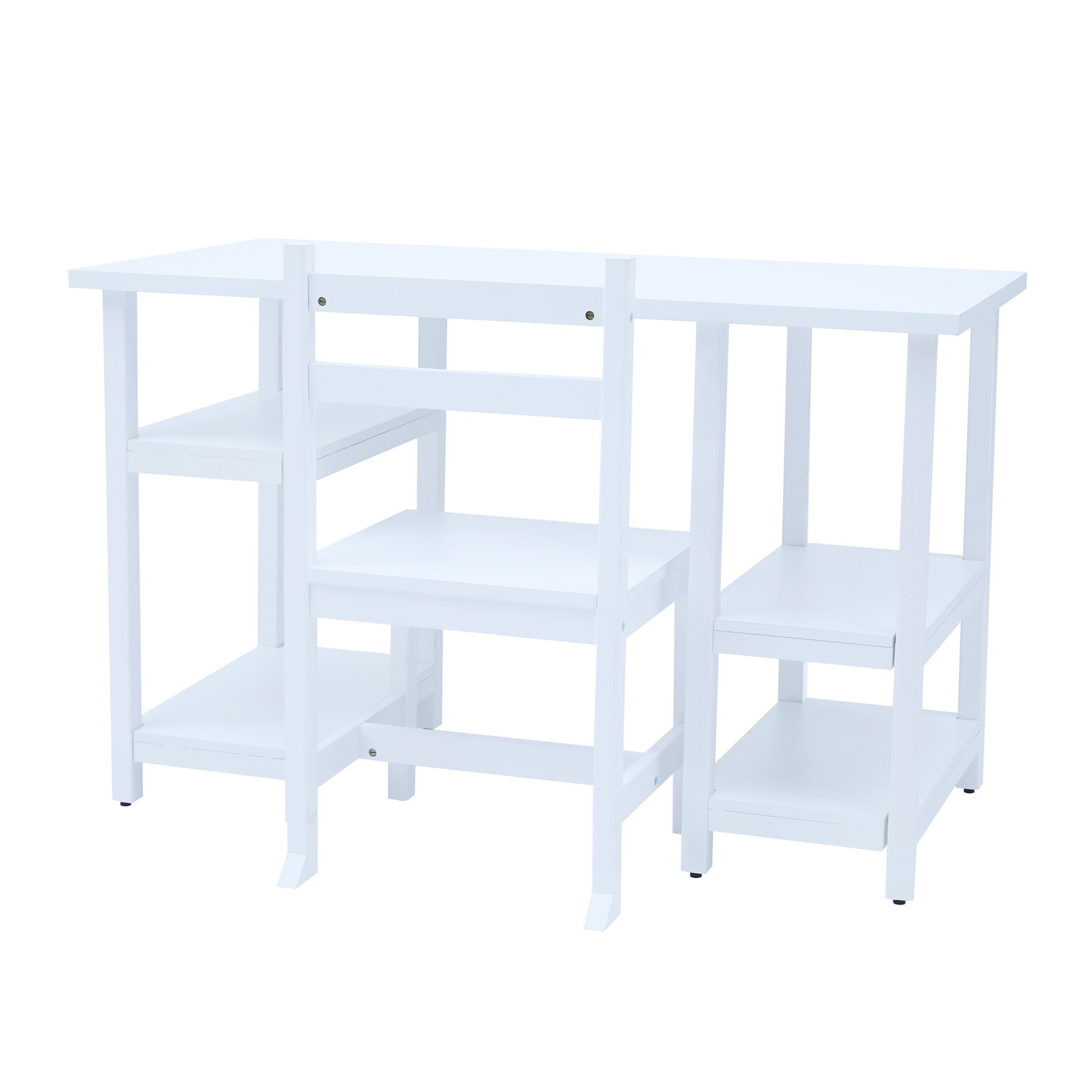 Fantasy Fields Wooden Play Desk With Shelves And Chair, White
