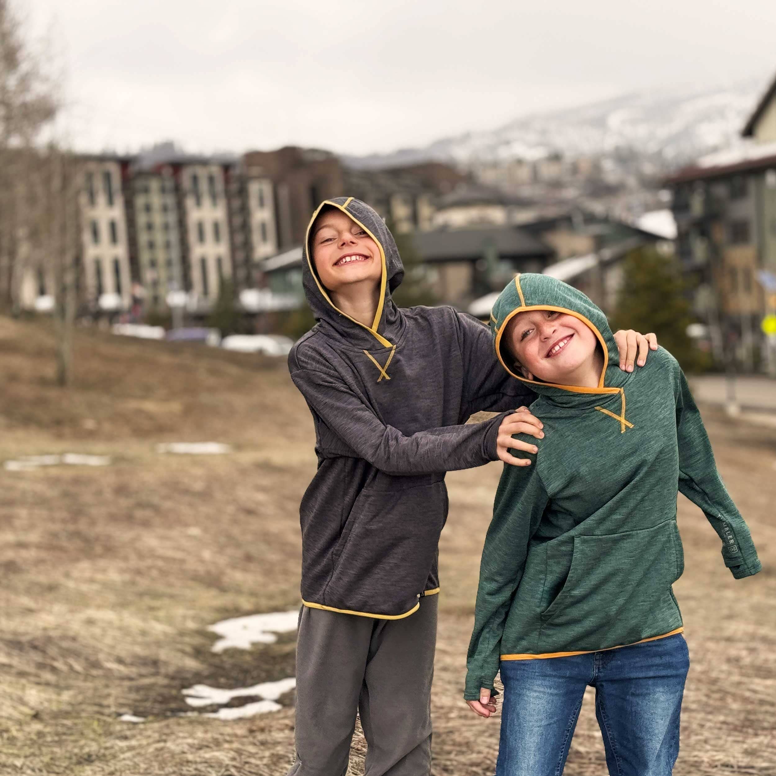 Tumbler - Youth Grid Fleece Hoodie