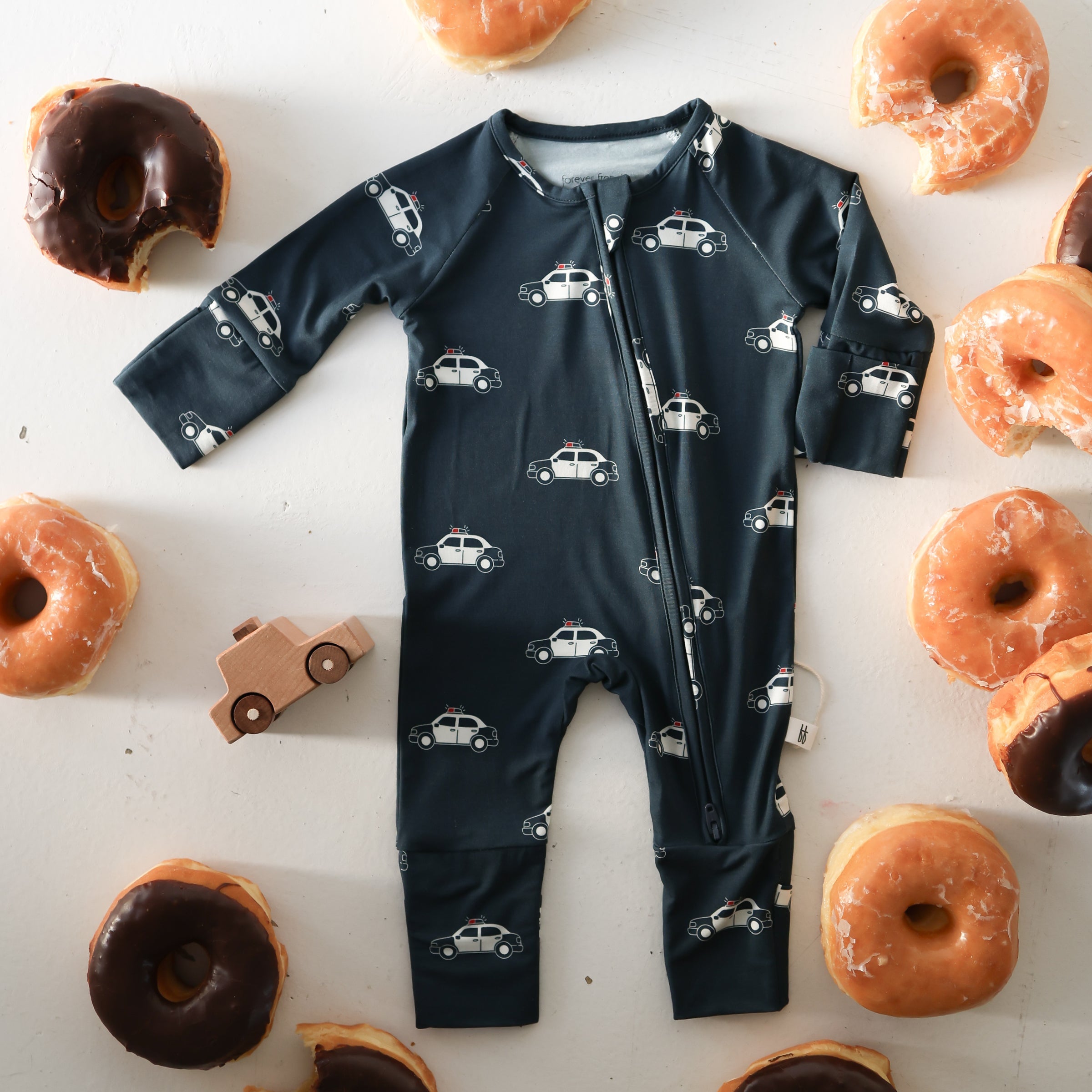 Bamboo Zip Pajamas | Police Cruiser