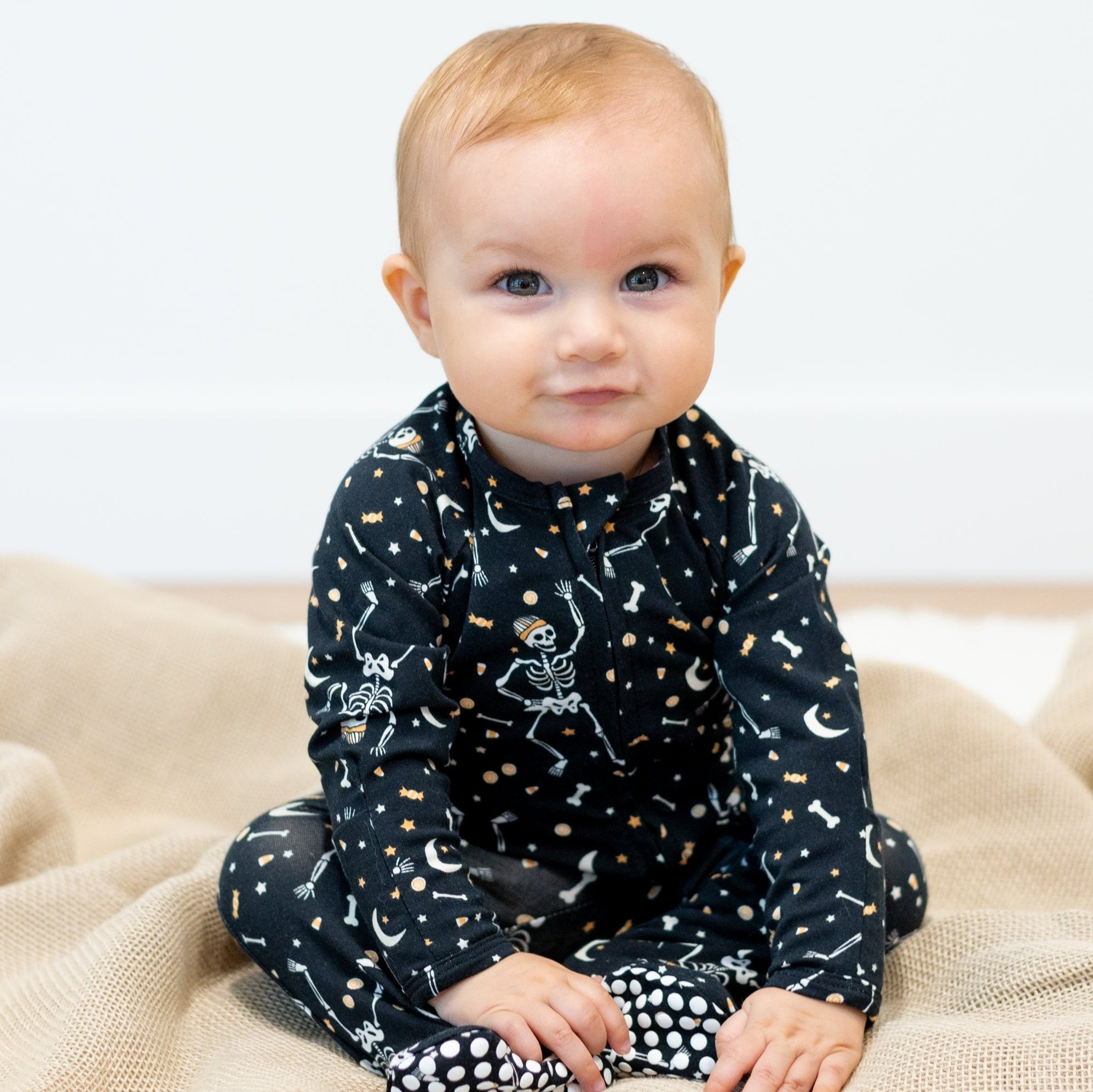 Zipper Footie Bag O' Bones