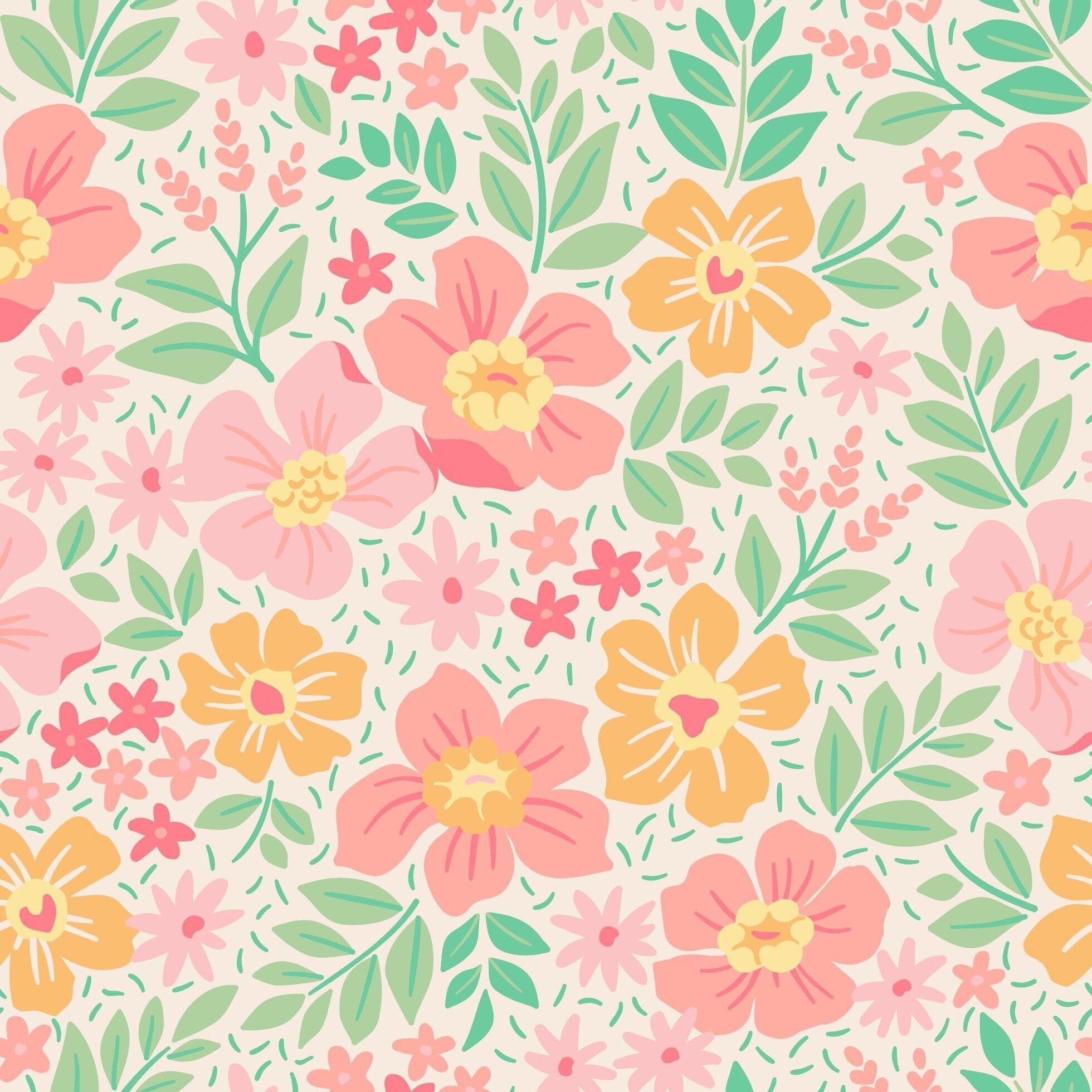 Zipper Footie - Fantasy Flower