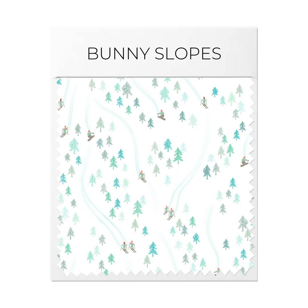 Zippered Footie In Bunny Slopes