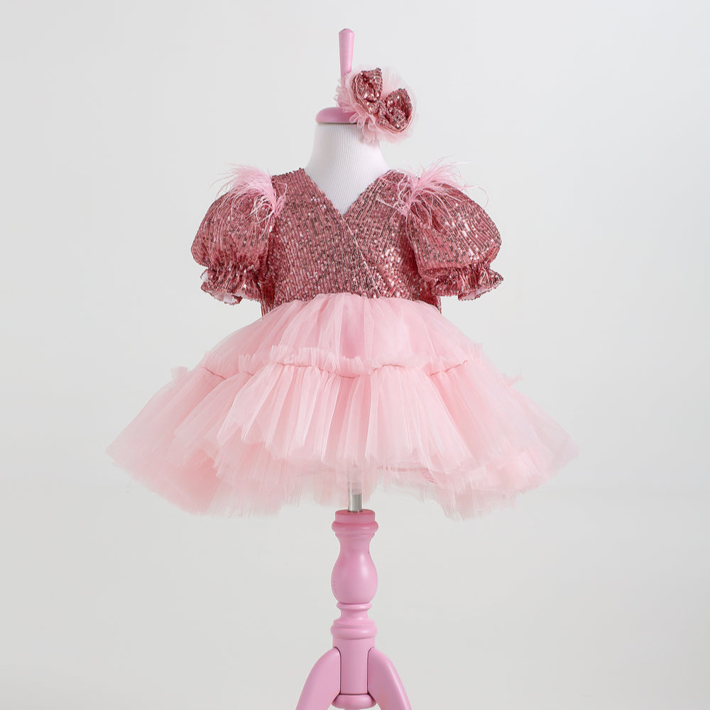 Clara Pink Party Dress