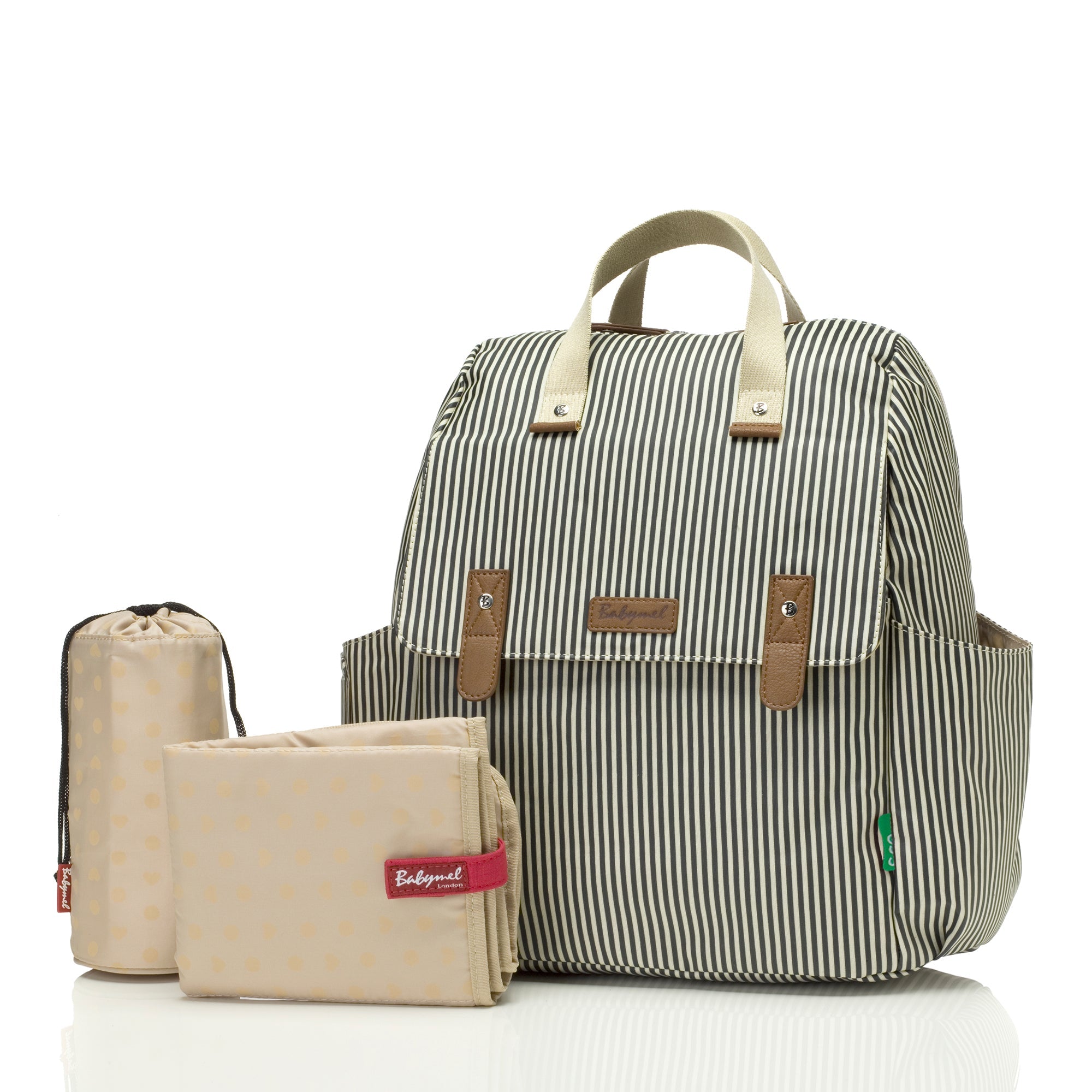 Robyn Eco Convertible Backpack Navy Stripe