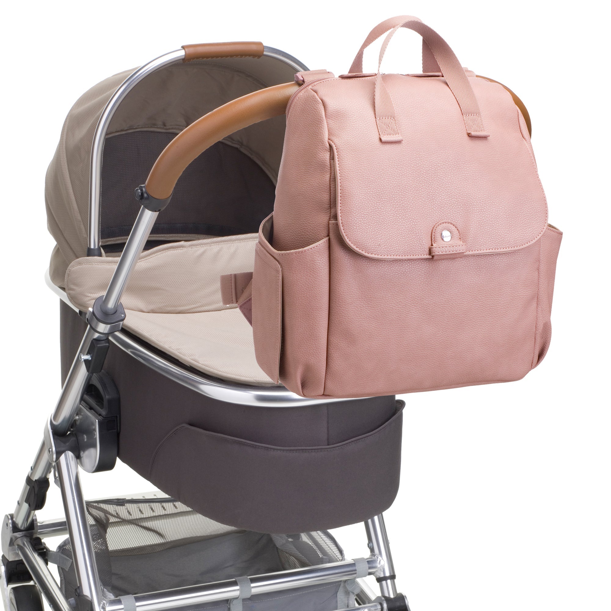 Robyn Vegan Leather Convertible Backpack Dusty Pink