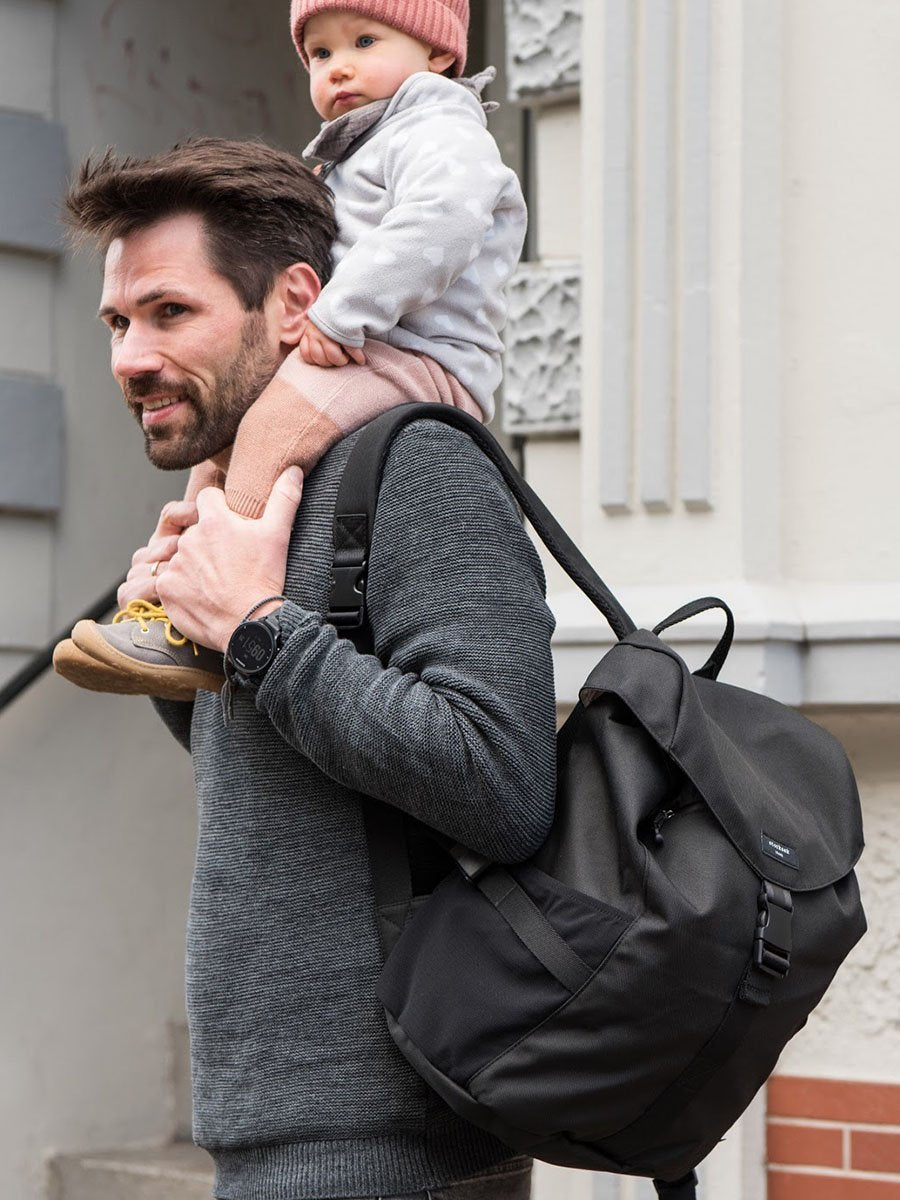 Storksak Unisex Eco Backpack Black Backpacks