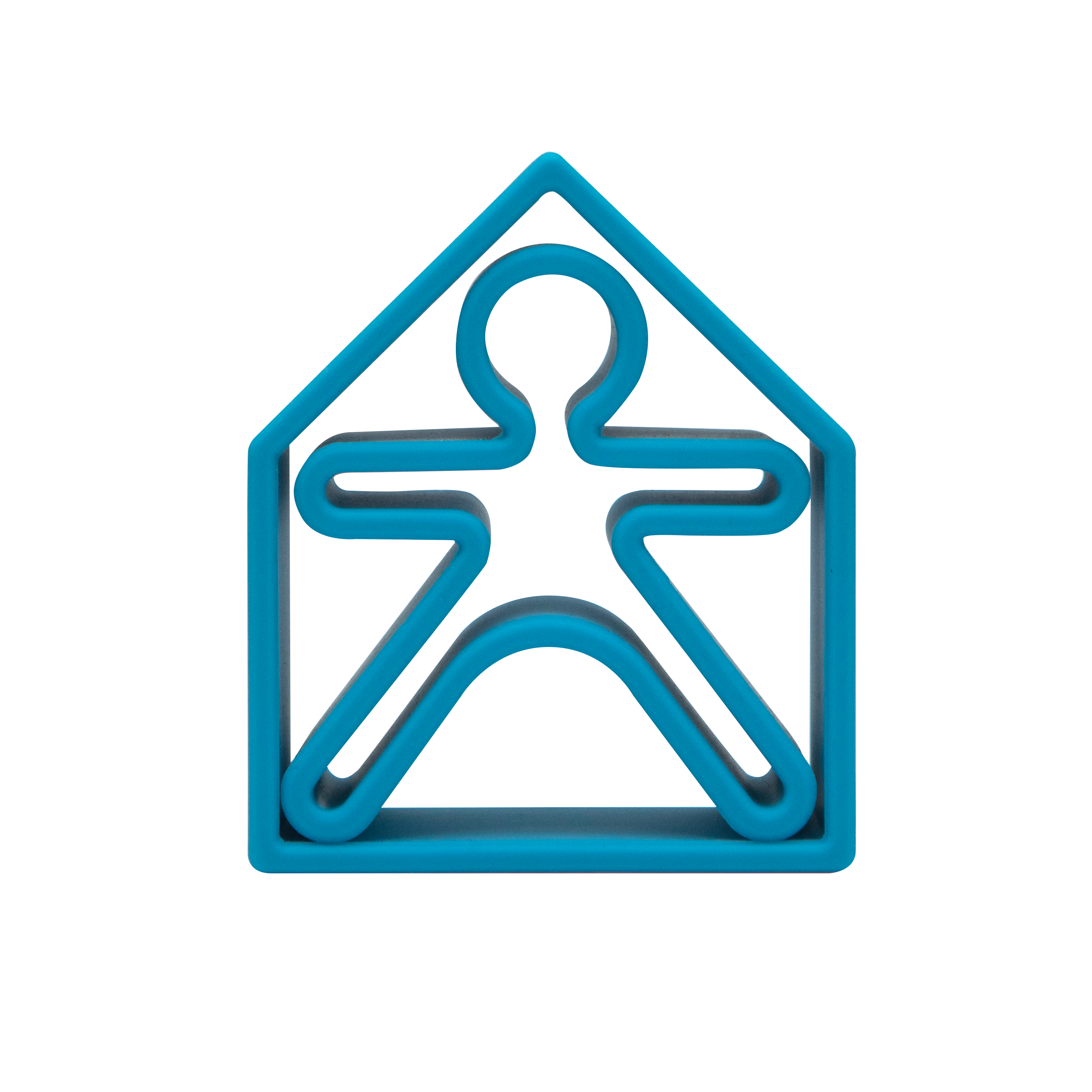 Neon Blue Kid in House