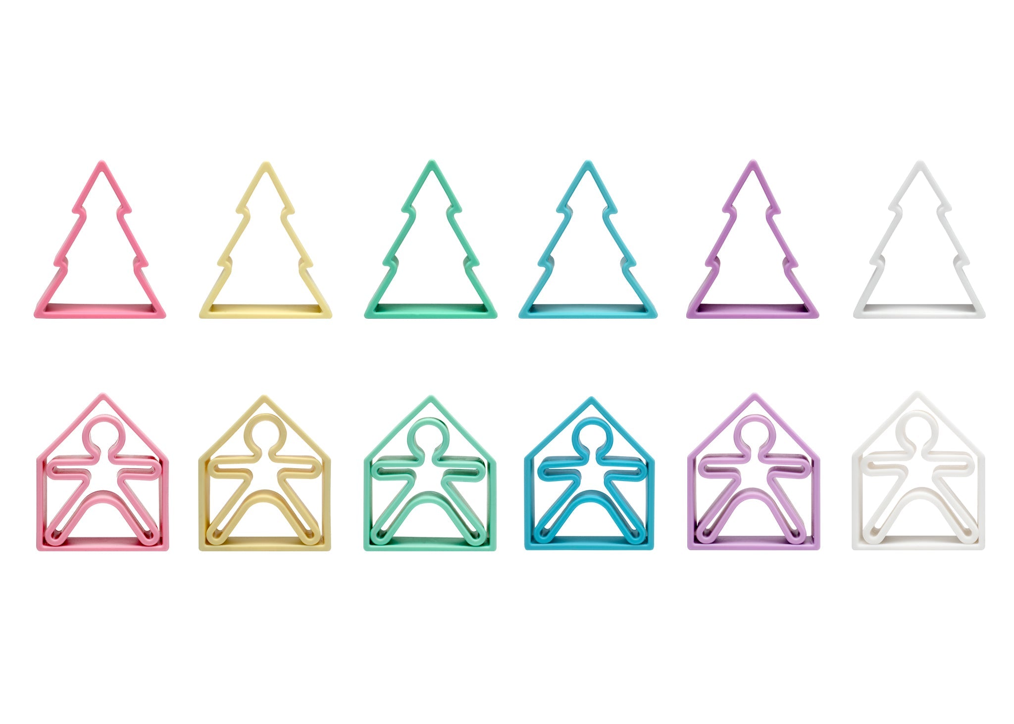 Pastel Kids, Houses & Trees 6 Pack