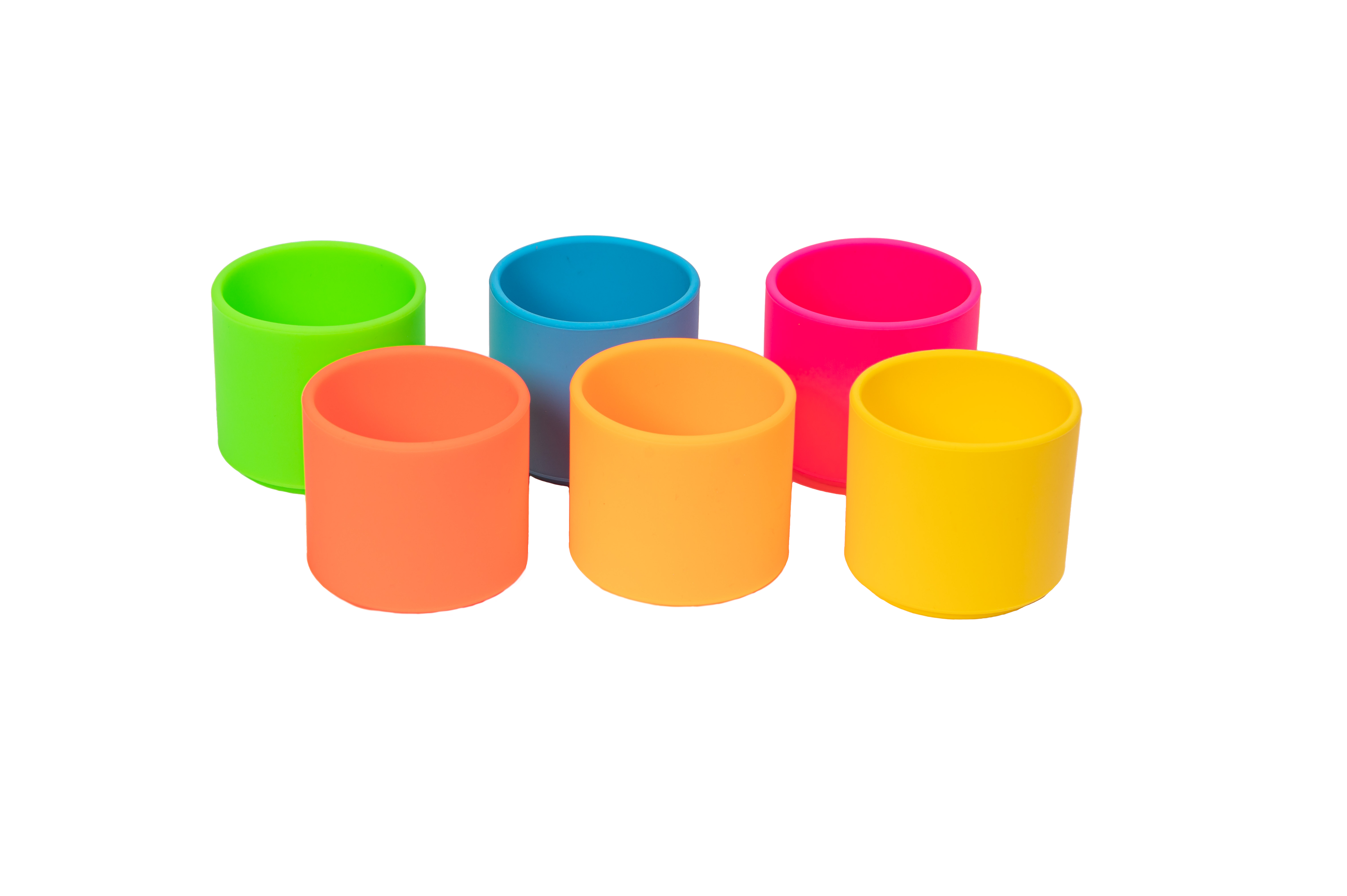 6 Neon Stacking Cups