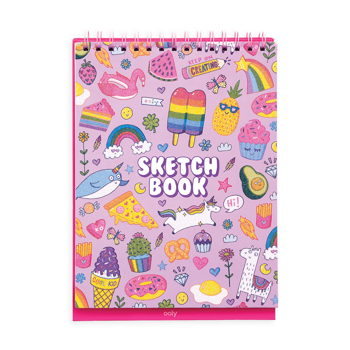 OOLY Sketch & Show Standing Sketchbook - Cute Doodle World Sketch Books