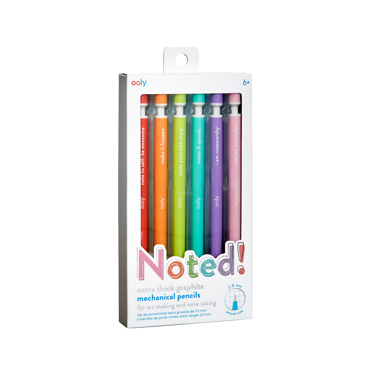 OOLY Noted! Graphite Mechanical Pencils - Set of 6 Pencils