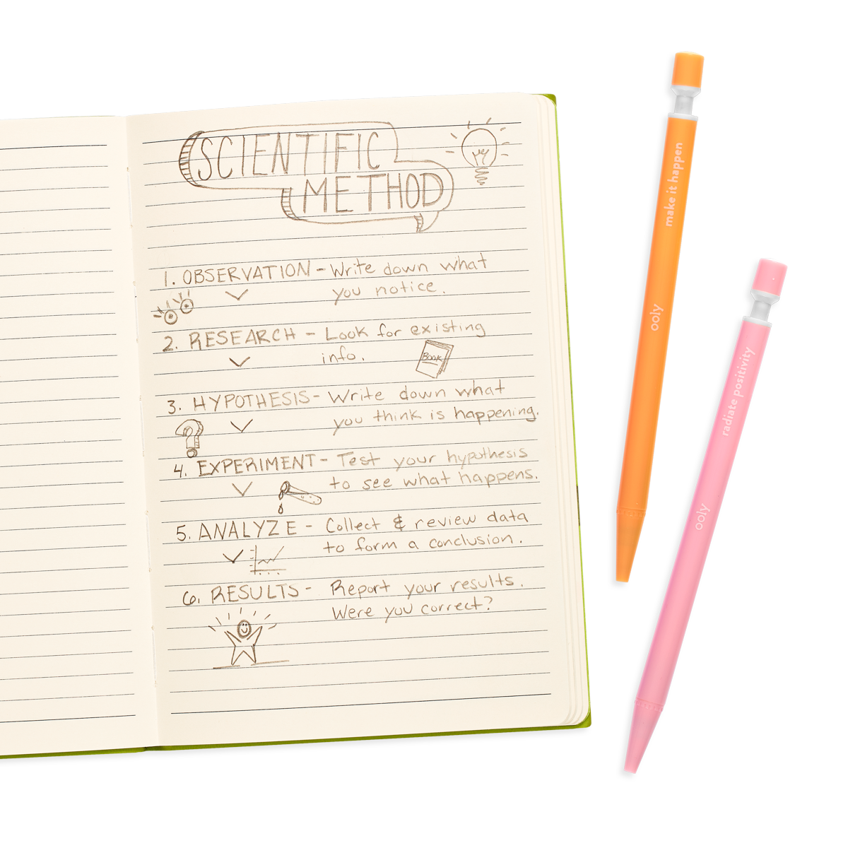 OOLY Noted! Graphite Mechanical Pencils - Set of 6 Pencils