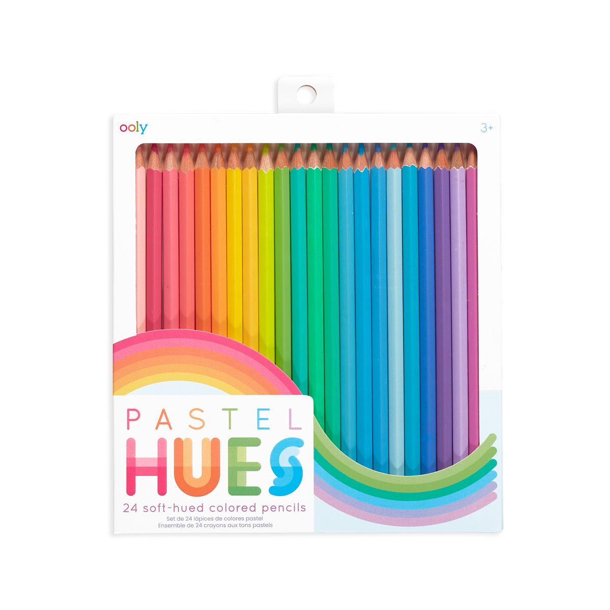 OOLY Pastel Hues Colored Pencils - Set of 24 Colored Pencils