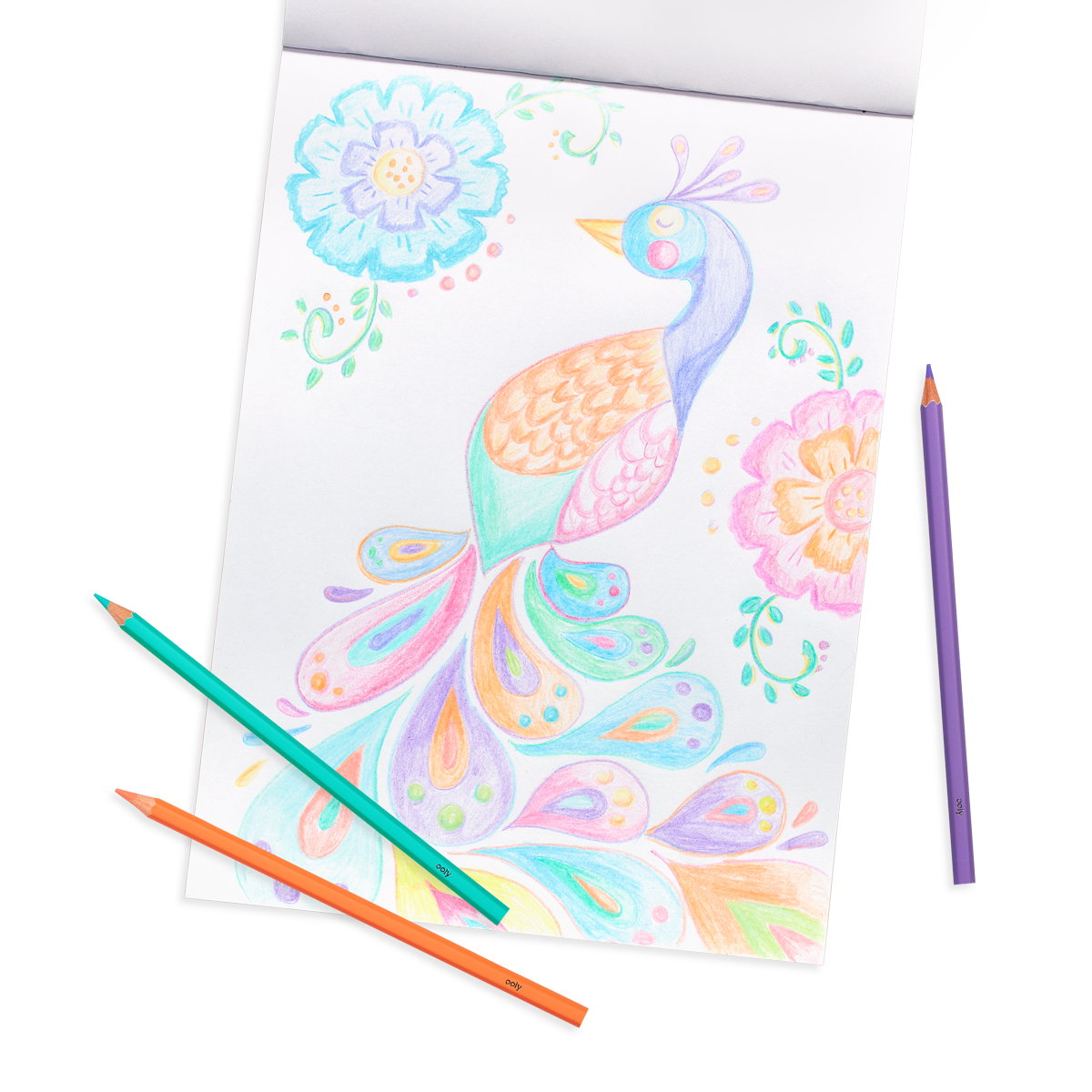 OOLY Pastel Hues Colored Pencils - Set of 24 Colored Pencils