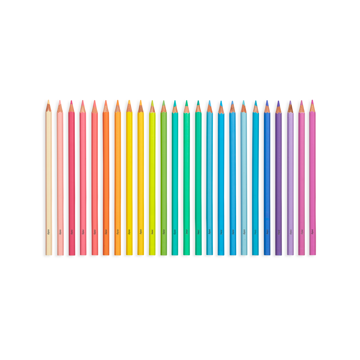 OOLY Pastel Hues Colored Pencils - Set of 24 Colored Pencils