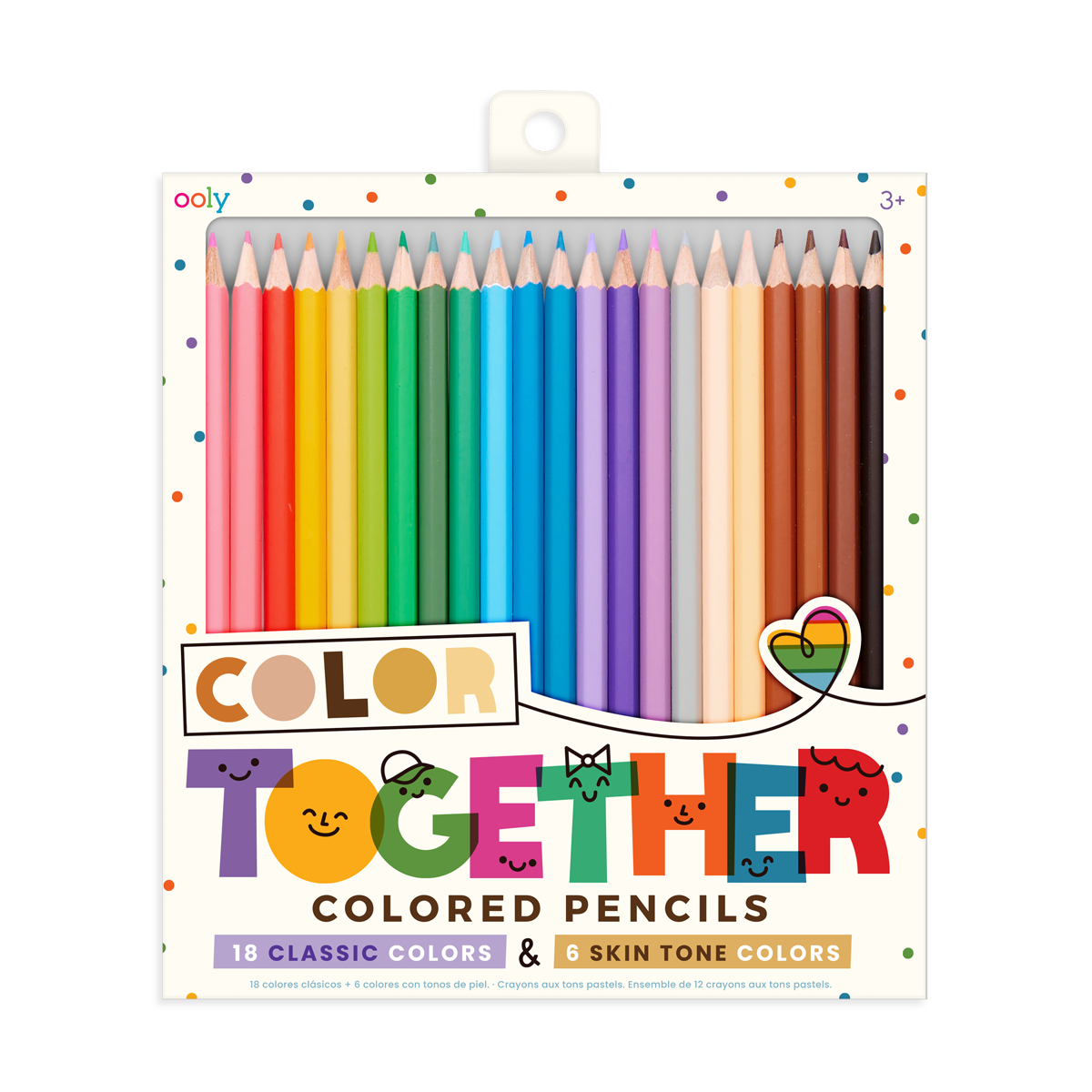 OOLY Color Together Colored Pencils - Set of 24 Colored Pencils