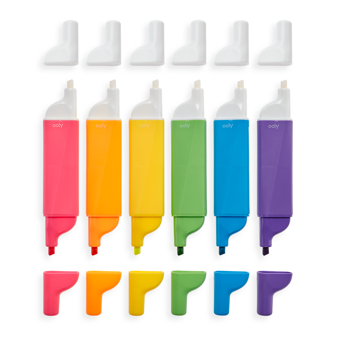 OOLY Do-Overs Erasable Highlighters - Set of 6 Highlighters