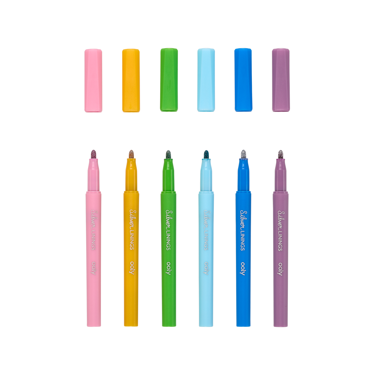 OOLY Silver Linings Outline Markers - Set of 6 Markers
