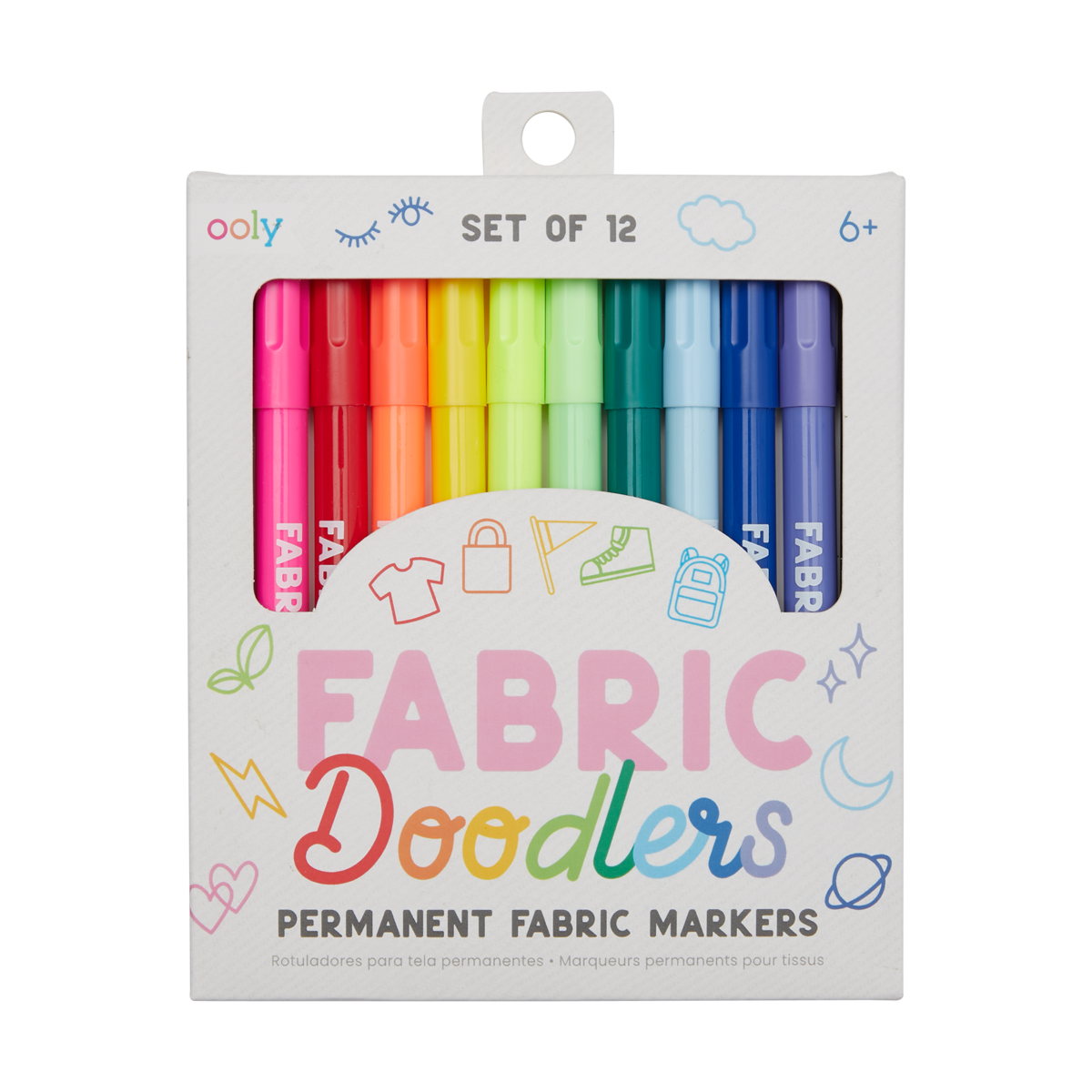Fabric Doodlers Markers - Set Of 12