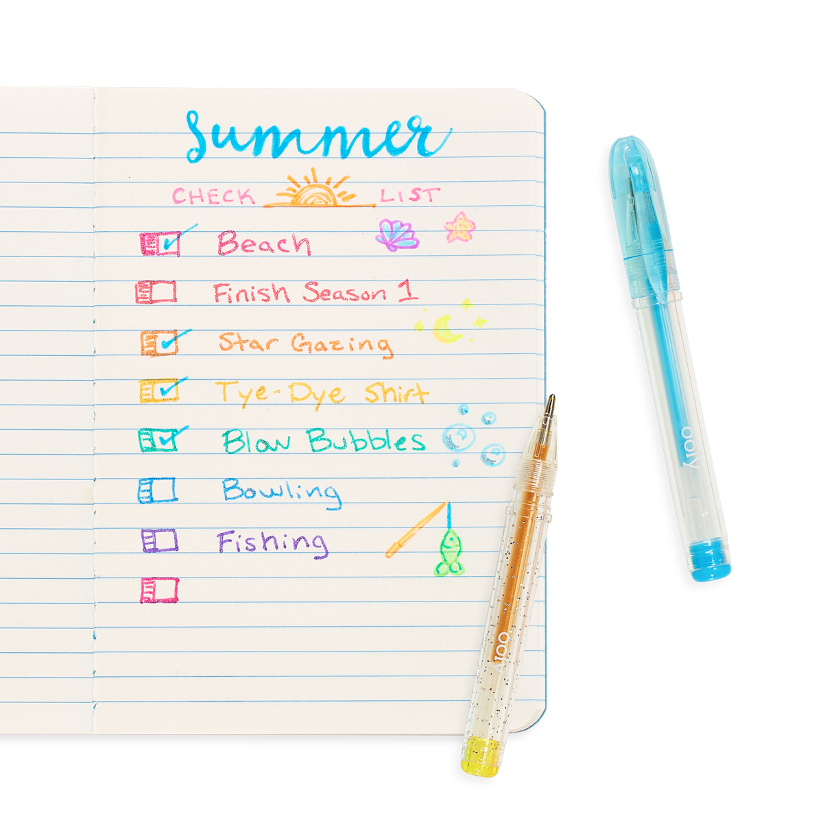 OOLY Mini Doodlers Scented Gel Pens - Set of 20 Gel Pens