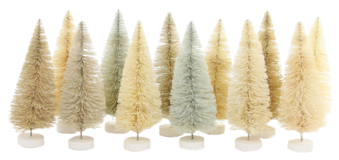 Rainbow Trees Set Of 12 - White