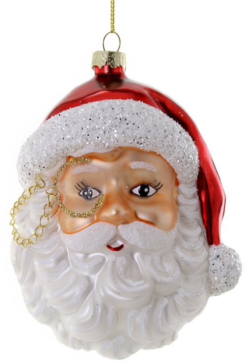 Santa W/ Monocle Christmas Tree Ornament