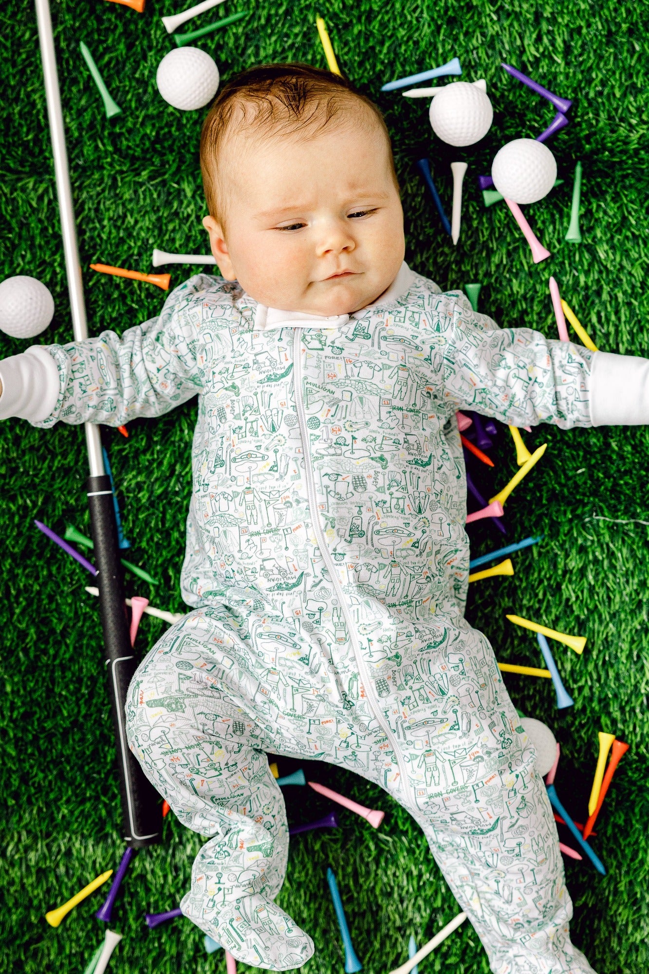 Golf Baby Blanket - Putting Green - Golf - Putting Green