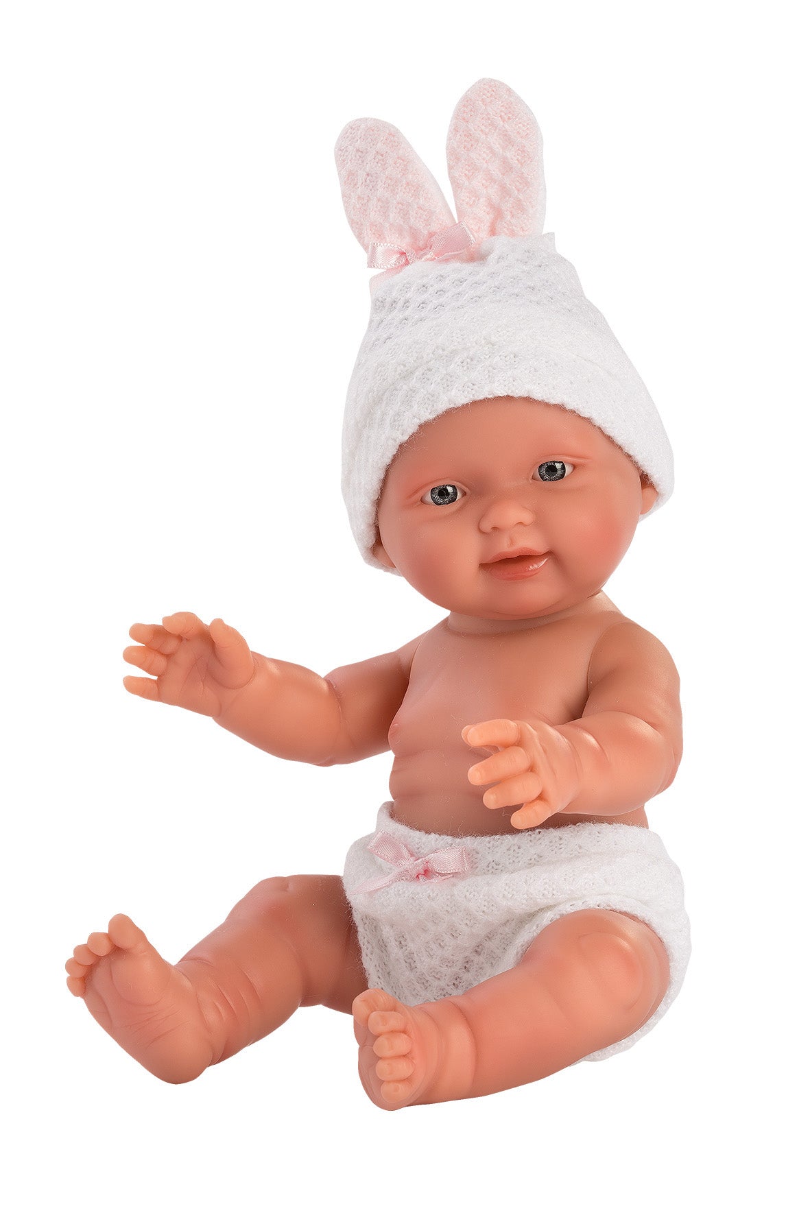 Llorens 10.2" Anatomically-Correct Baby Doll Sadie with Tulle Baby Swing Dolls