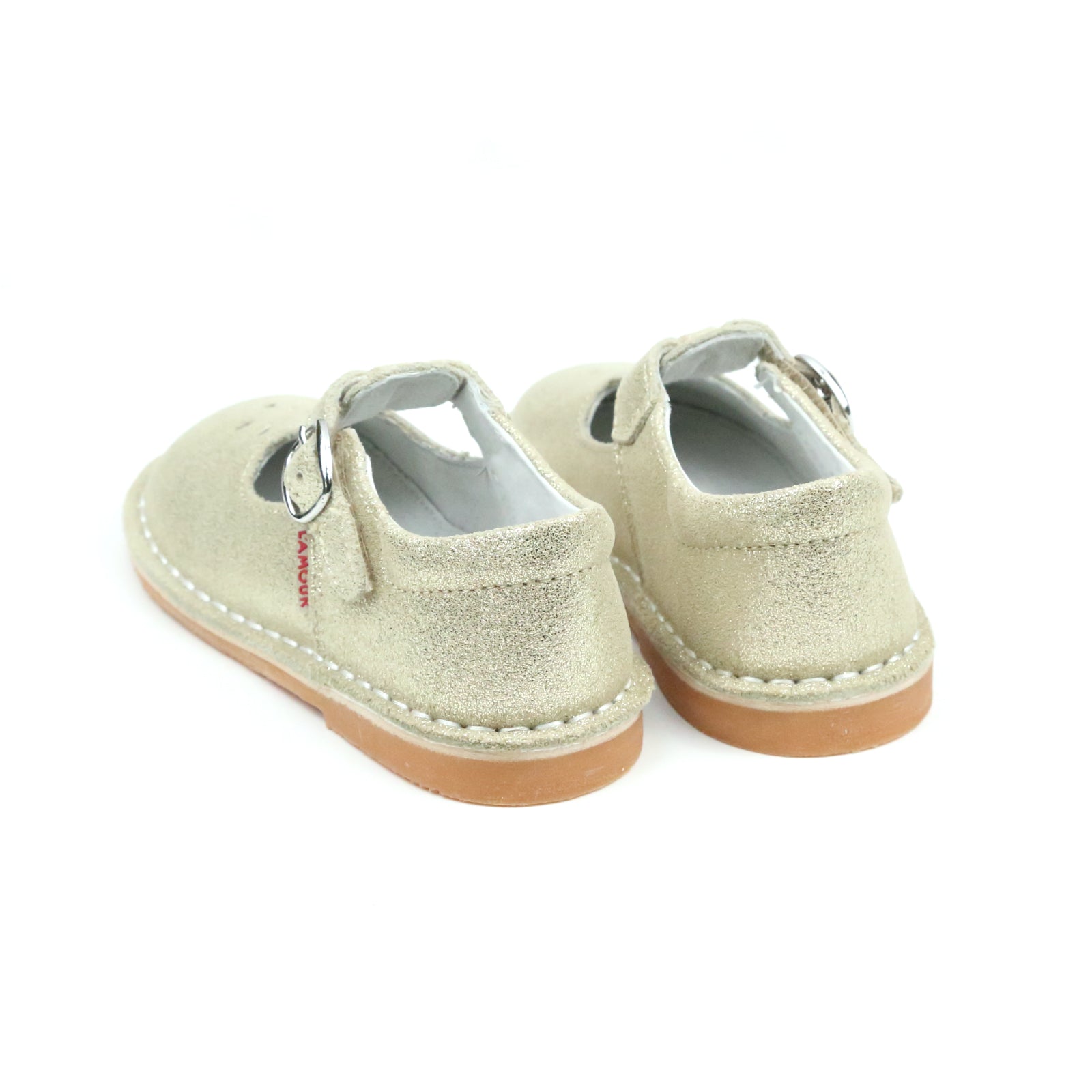 L'Amour Joy Classic Suede T-Strap Mary Jane Mary Janes