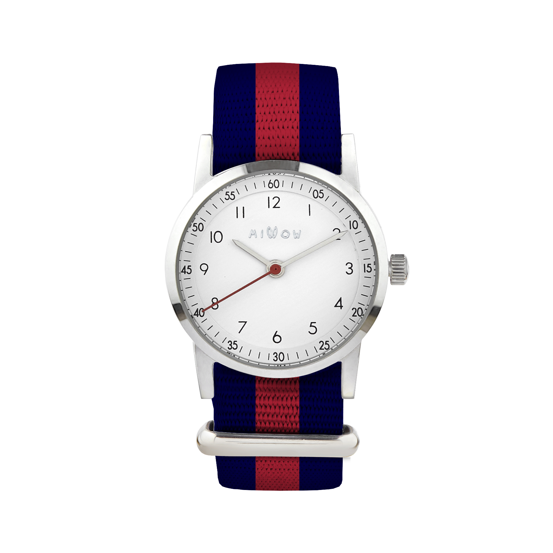 Millow Paris Millow Classic Watch For Children - Red Striped Strap Watche
