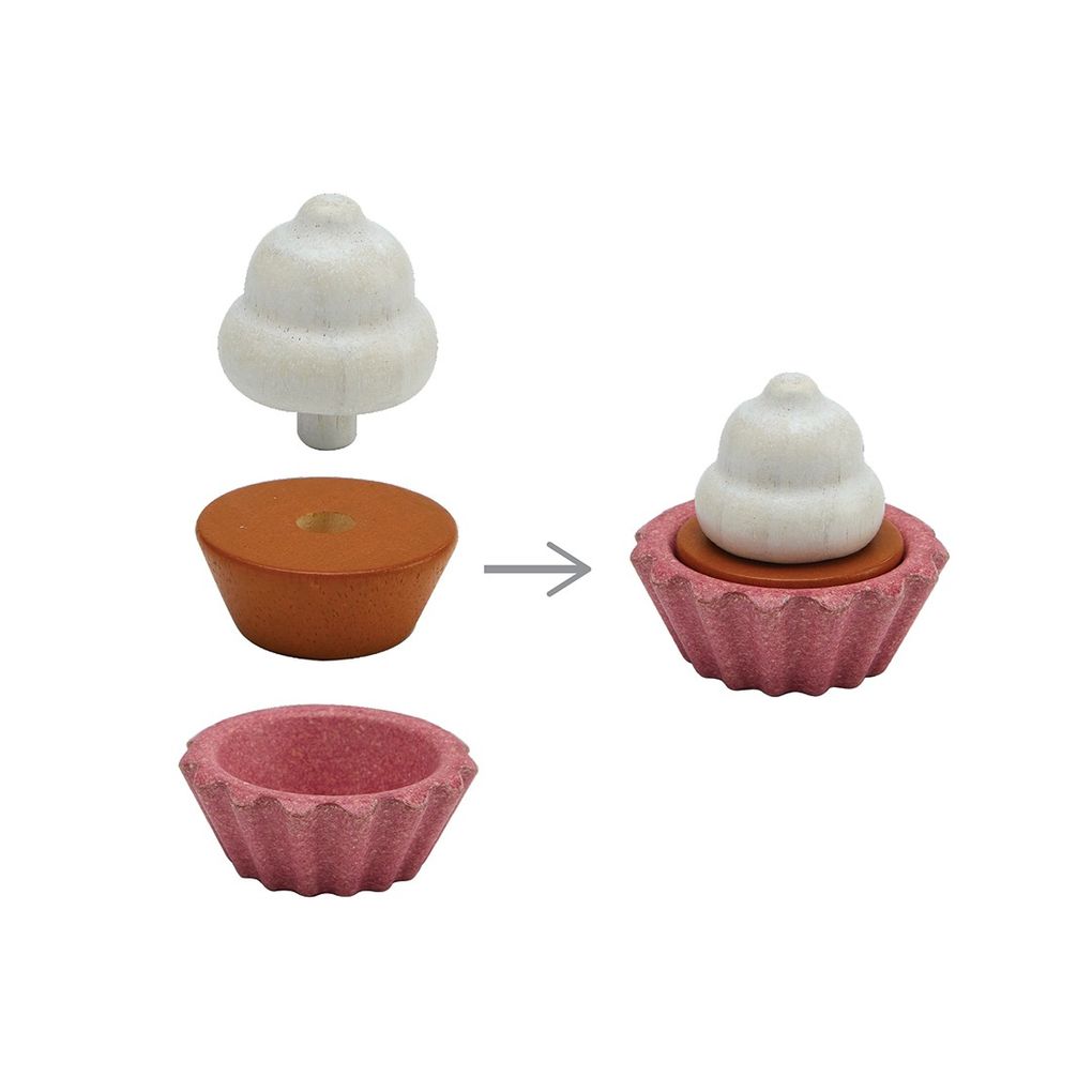PlanToys Cupcake Set Play Food