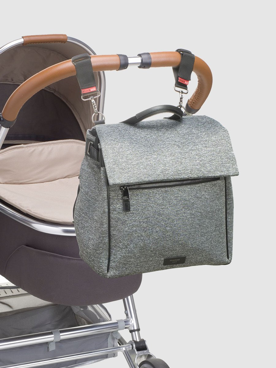 Storksak St James Scuba Grey Shoulder Diaper Bag Shoulder Bags