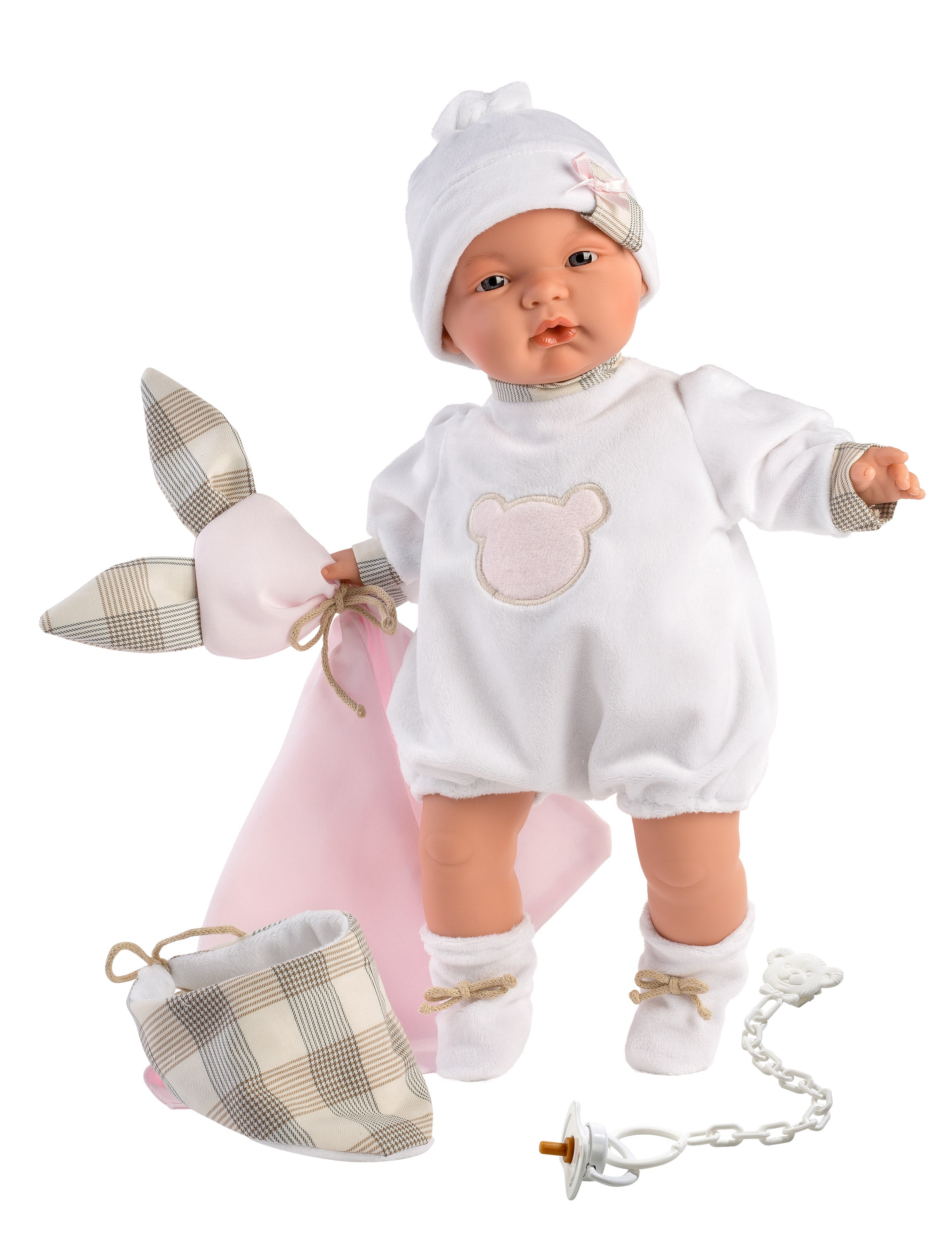 Llorens 15" Soft Body Crying Baby Doll Jordan with Blanket Dolls