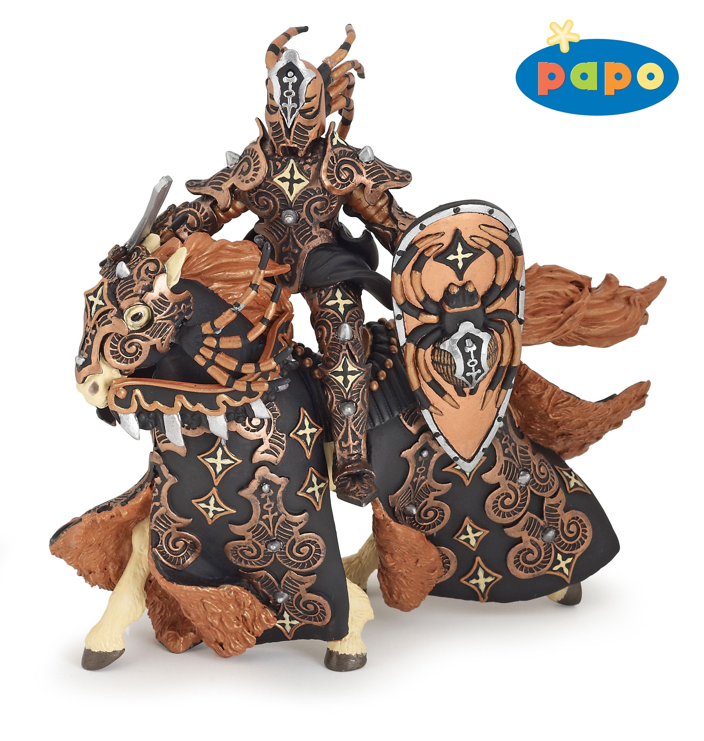 Papo France Dark Spider Warrior And Horse