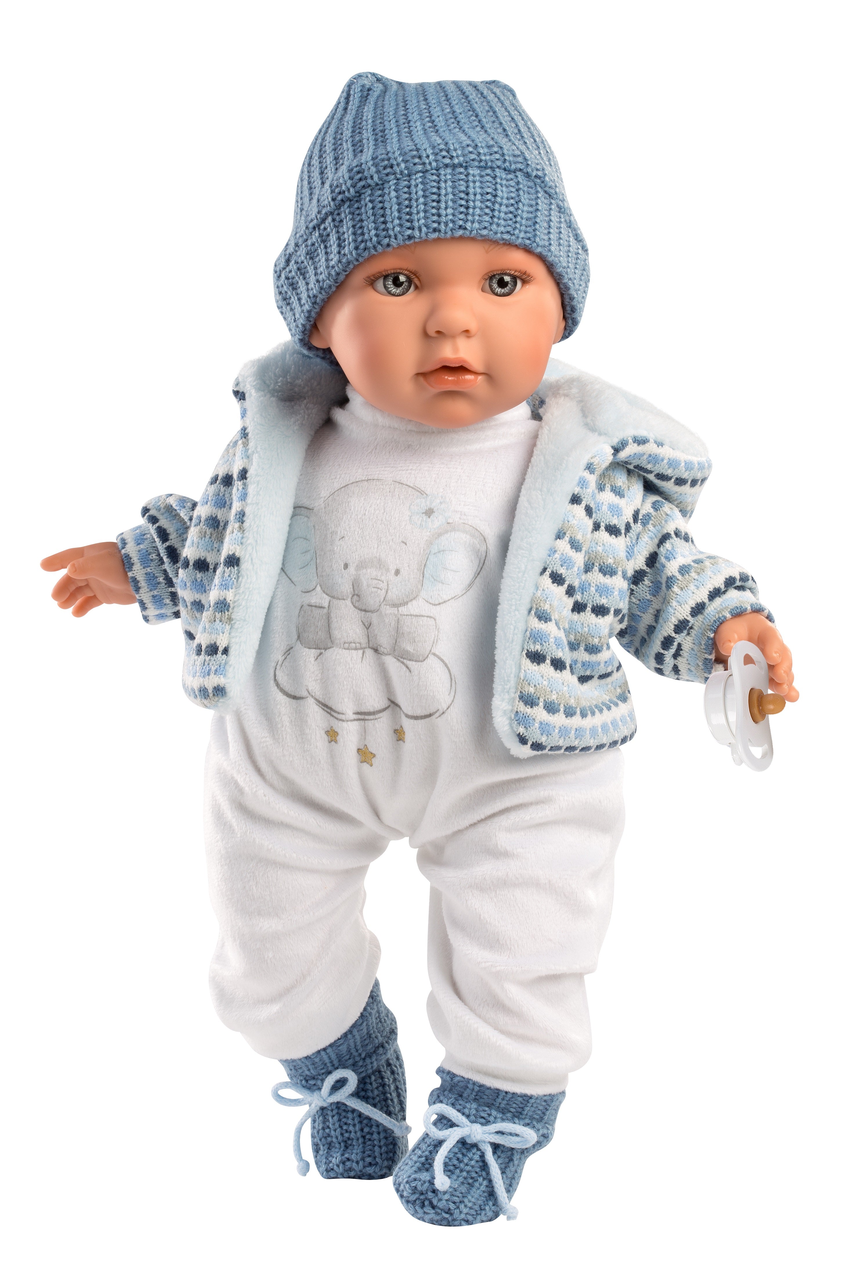 Llorens 16.5" Soft Body Crying Baby Doll Enzo Dolls