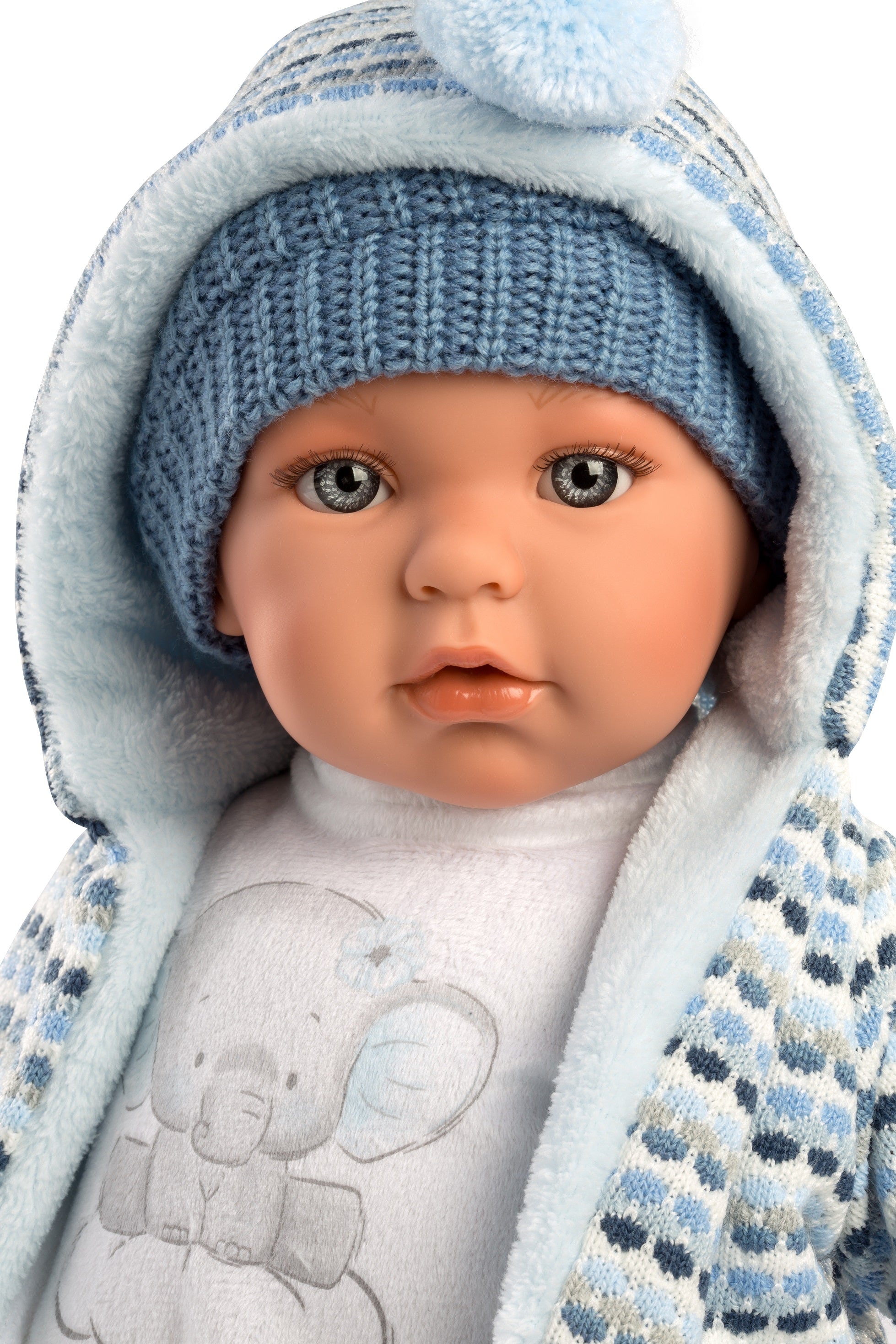 Llorens 16.5" Soft Body Crying Baby Doll Enzo Dolls