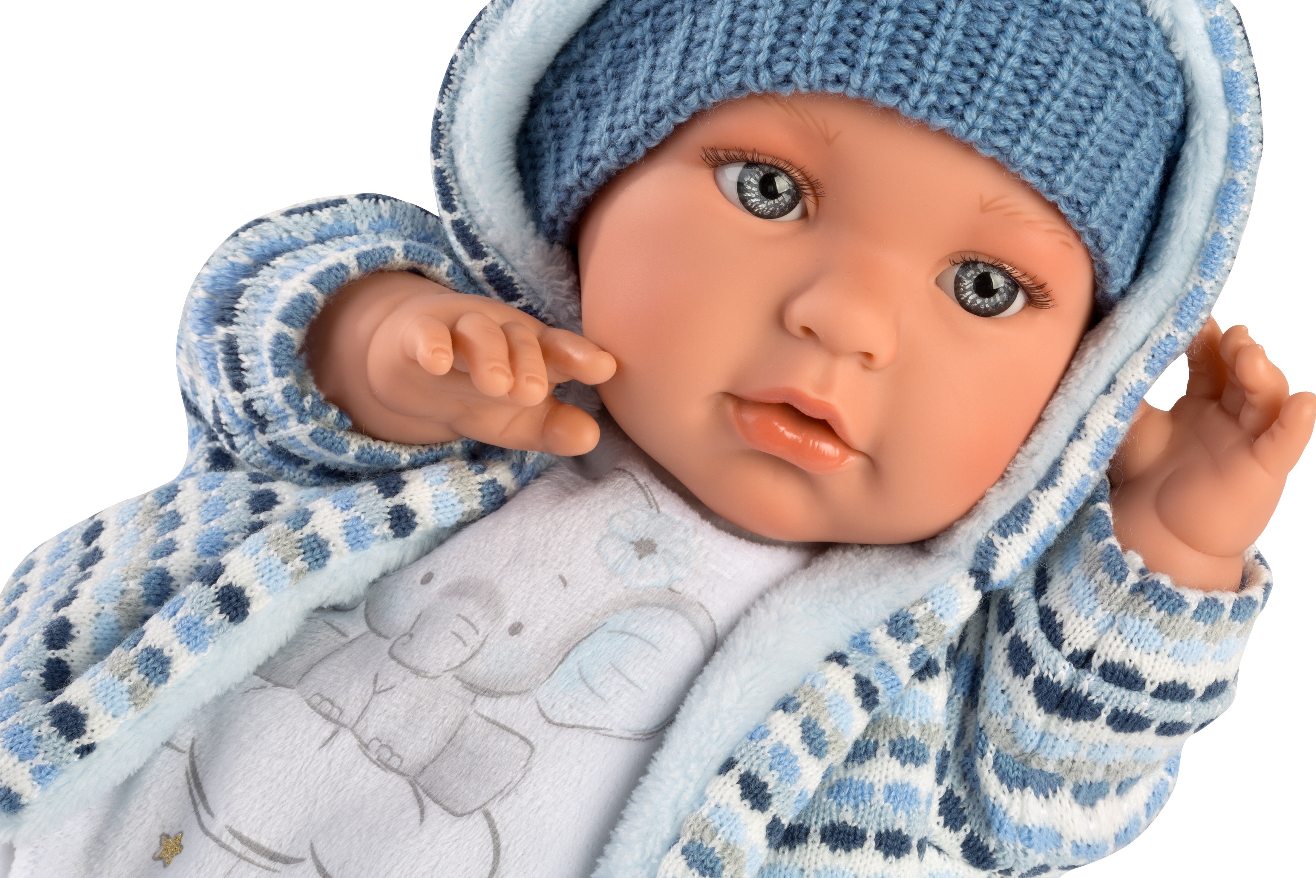 Llorens 16.5" Soft Body Crying Baby Doll Enzo Dolls