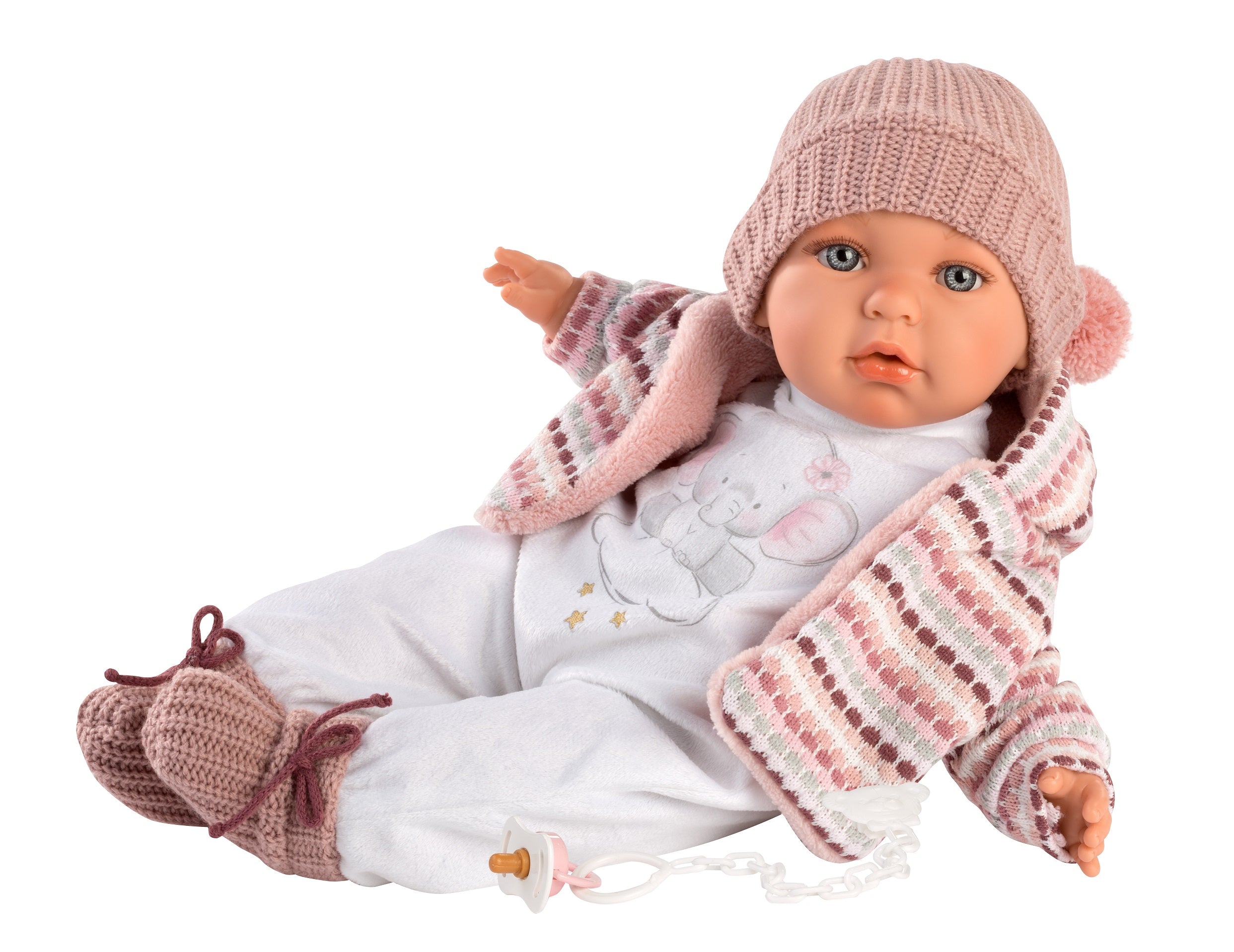 Llorens 16.5" Soft Body Crying Baby Doll Julia Dolls