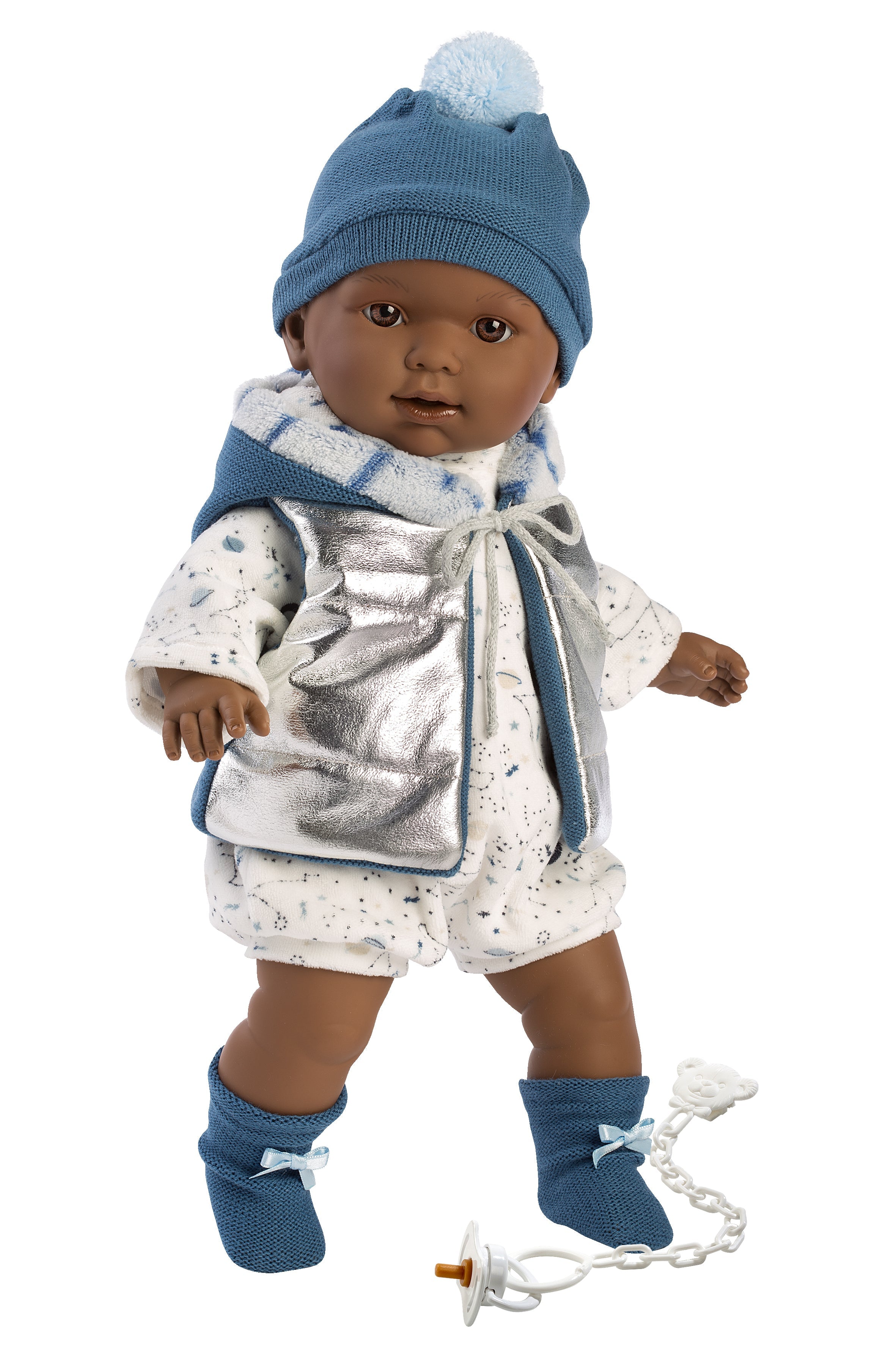 Llorens 16.5" Soft Body Crying Baby Doll Derek Dolls