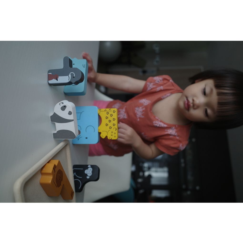 PlanToys Animal Puzzle Game Shape Matching Puzzle