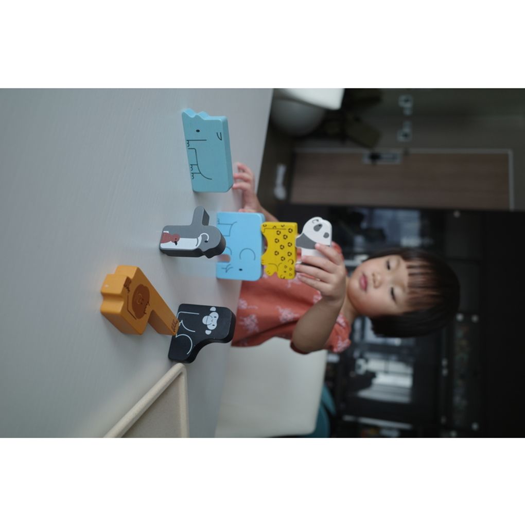 PlanToys Animal Puzzle Game Shape Matching Puzzle