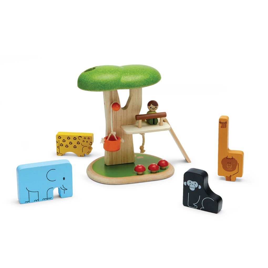 PlanToys Animal Puzzle Game Shape Matching Puzzle