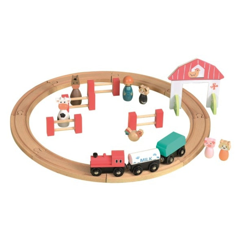 Egmont Wood Farm Train Set Pretend Play