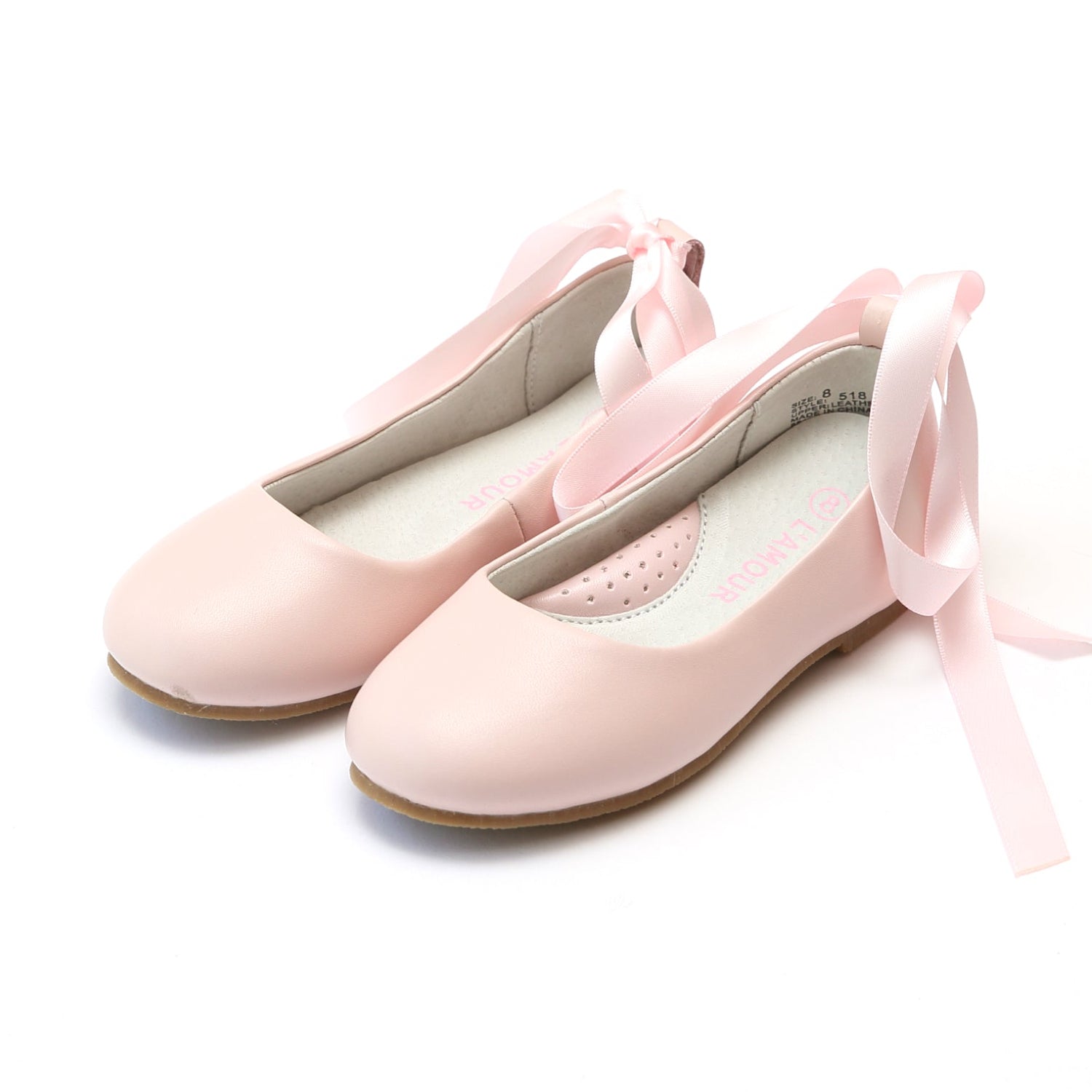 L'Amour Sylvie Laced Leather Flat Flats