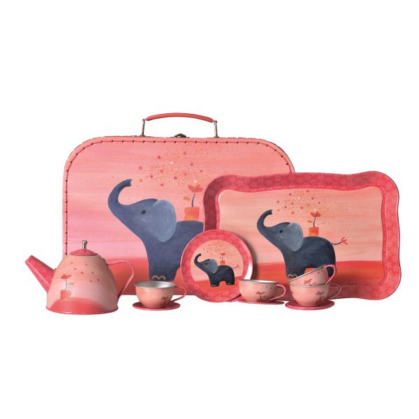 Egmont Elephant Tin Tea Set Pretend Play