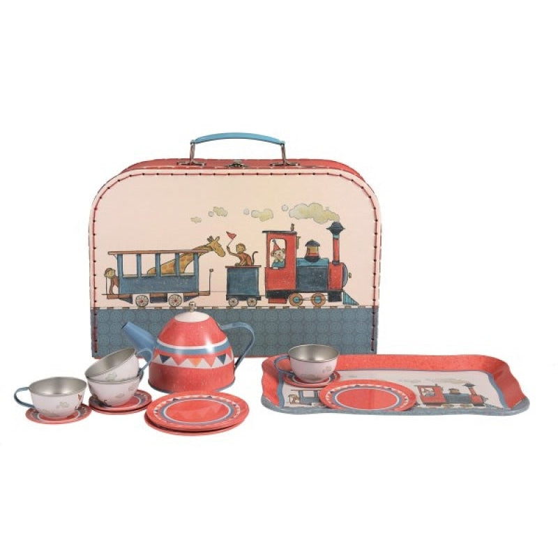 Egmont Train Tin Tea Set Pretend Play